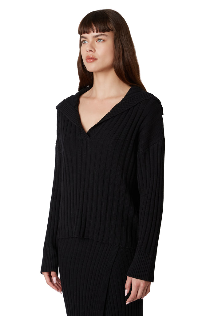 Farrah Sweater in Black side view