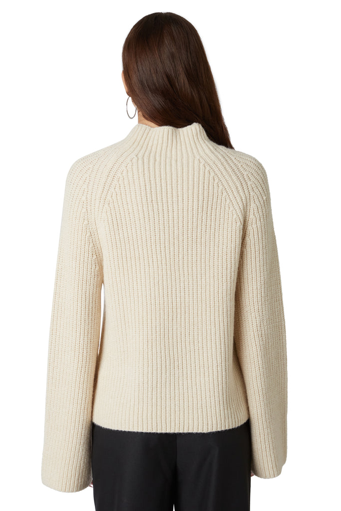 Aubrey Sweater in stone back view