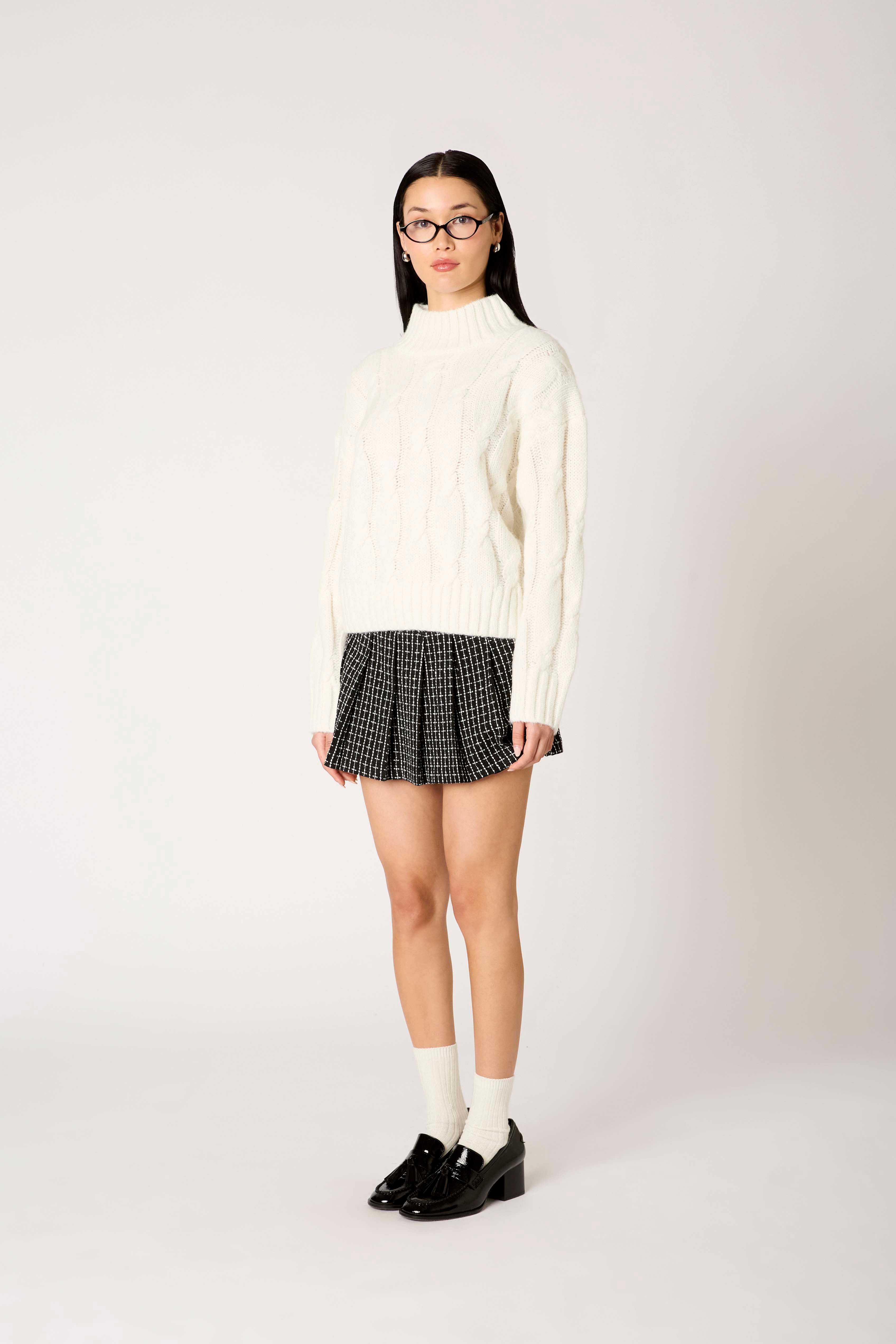 Fiji Sweater in ivory side view