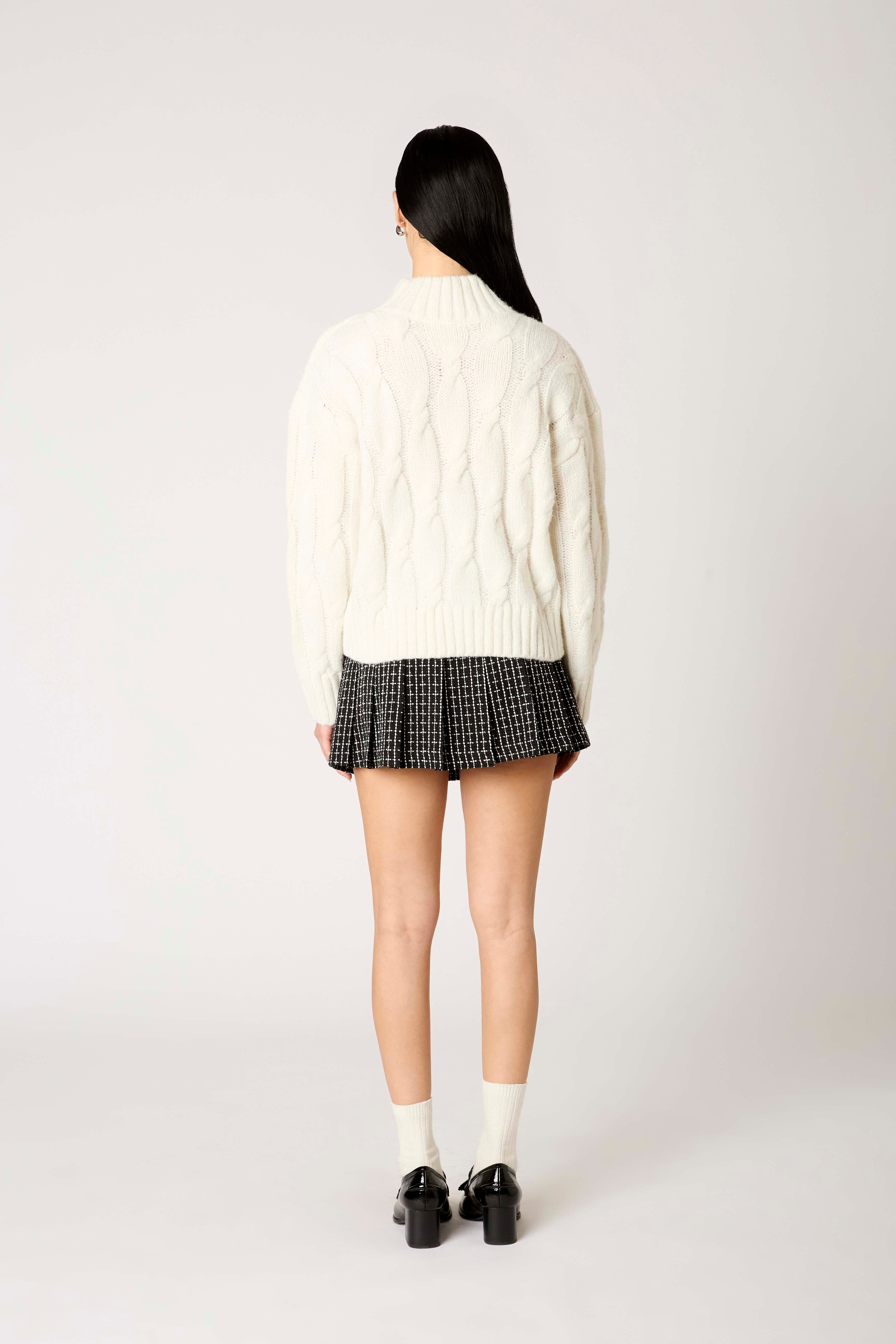Fiji Sweater in ivory back view