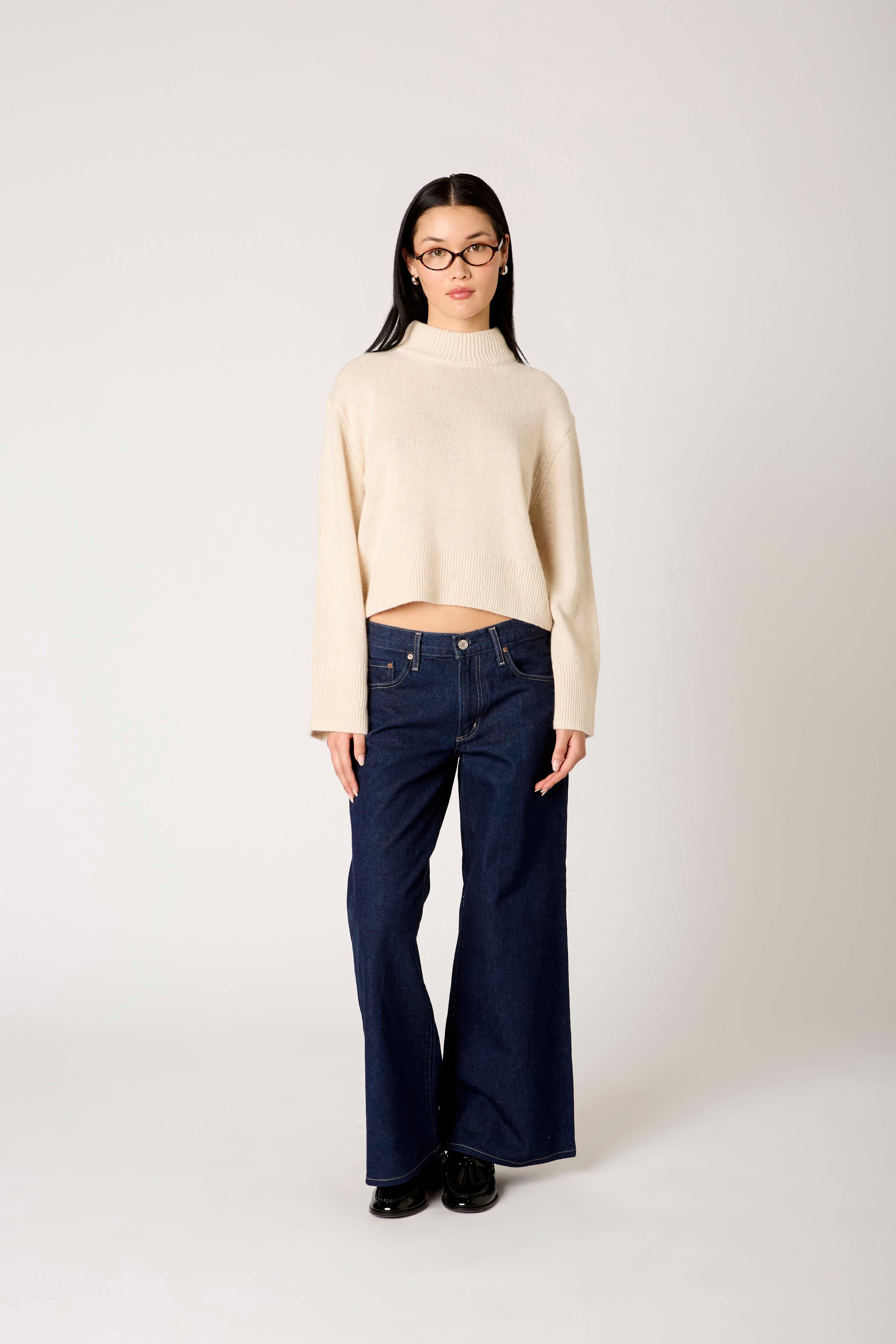 Yvonne Sweater in oat front view
