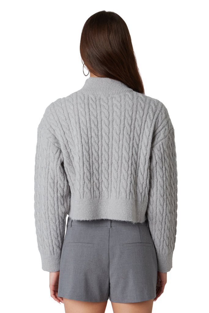 Banff Sweater in grey back view