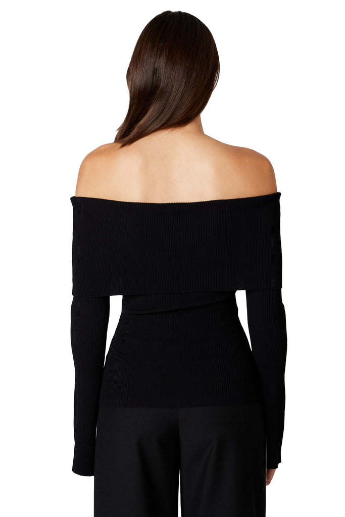 PALMER SWEATER in black back view