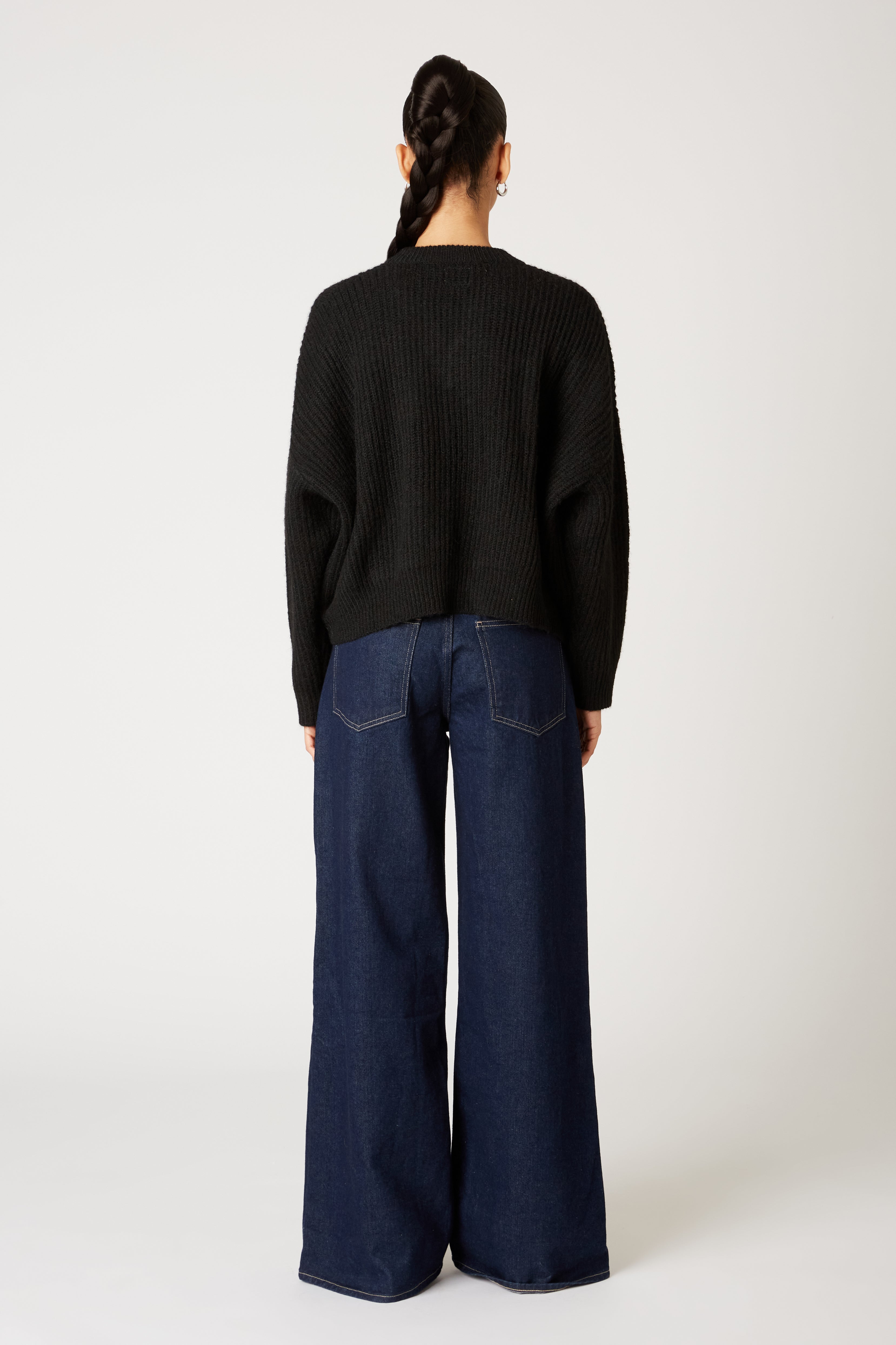 Freya Sweater in black back view