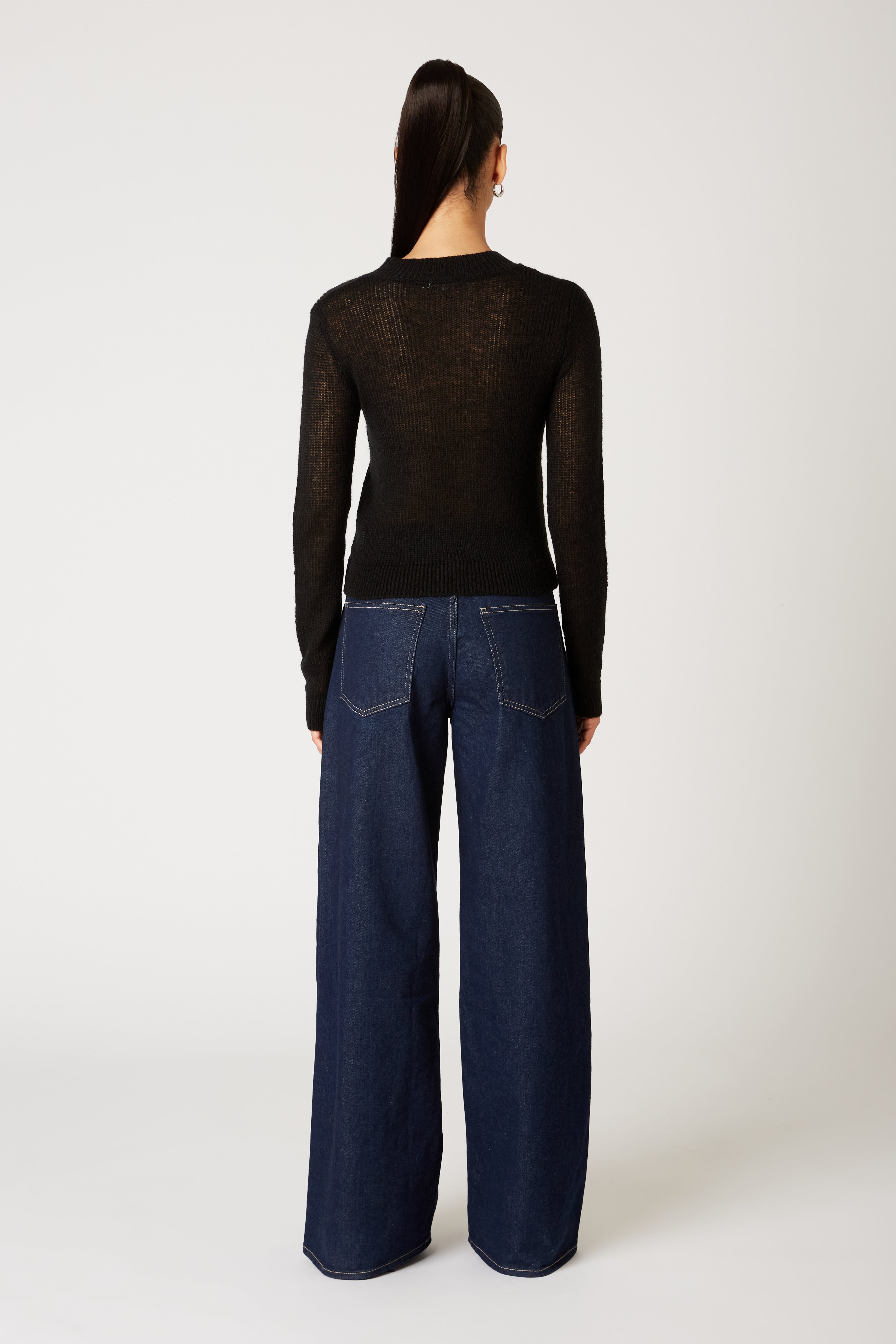 Frank Sweater in black back view