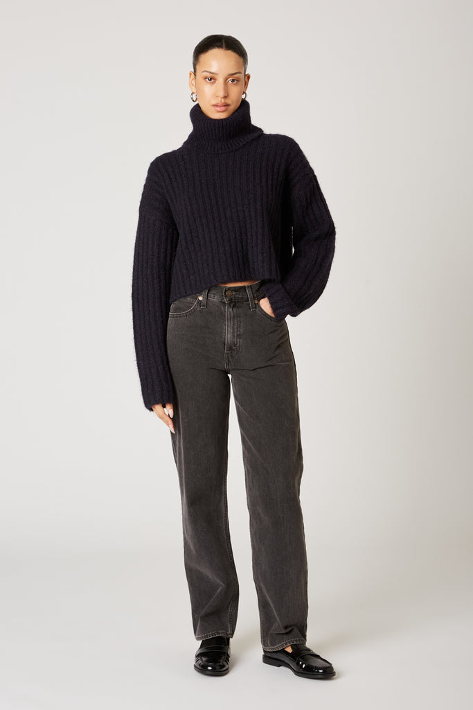 Bruni Sweater in navy front view