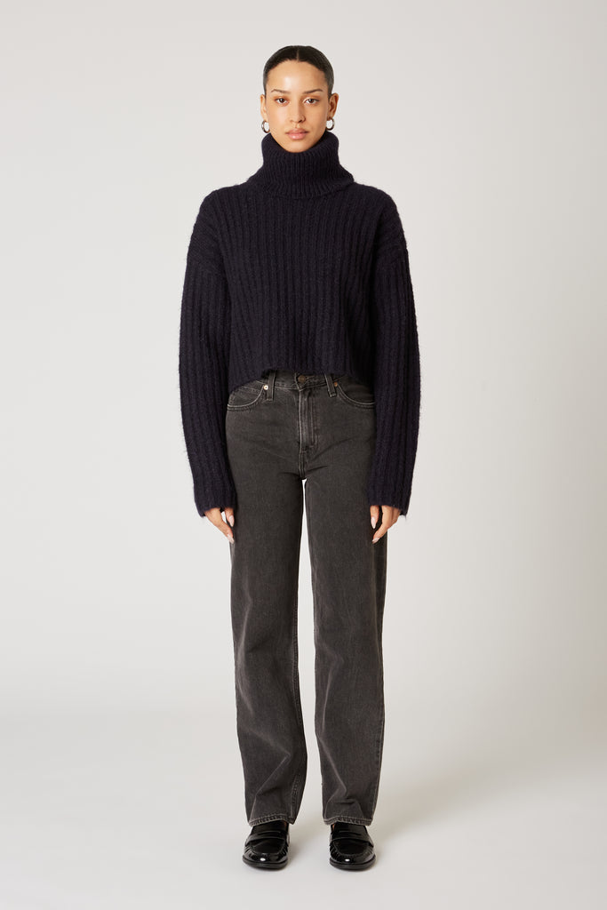 Bruni Sweater in navy front view