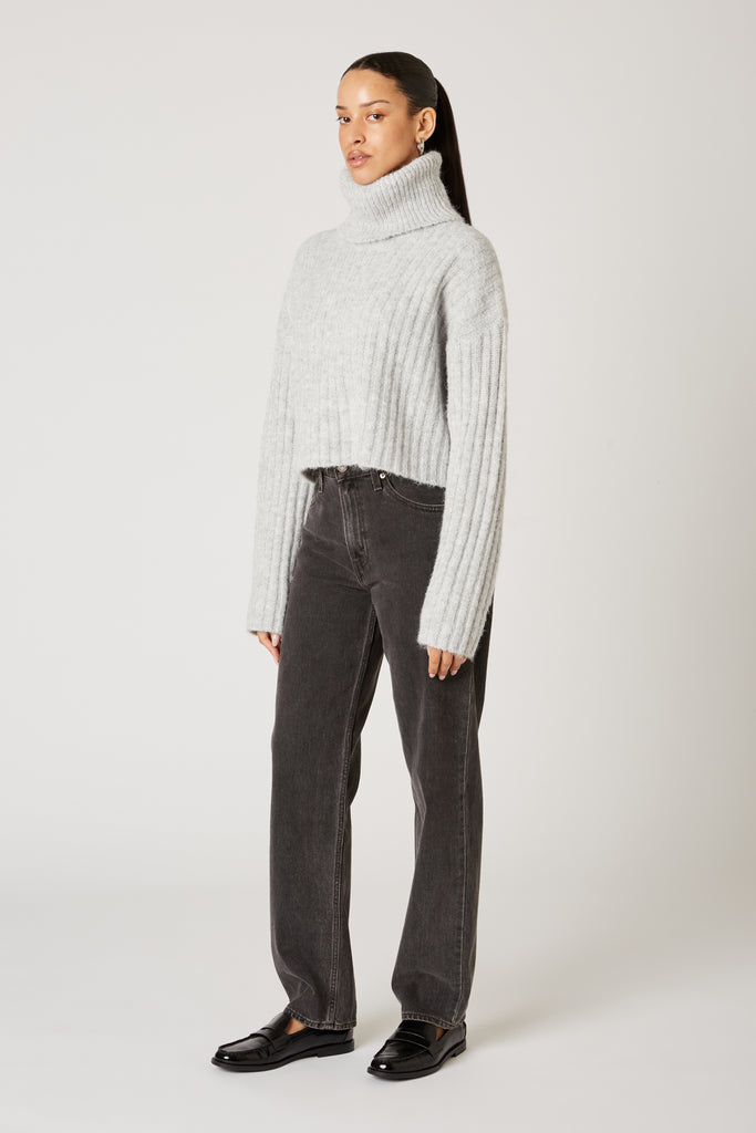 Bruni Sweater in silver side view