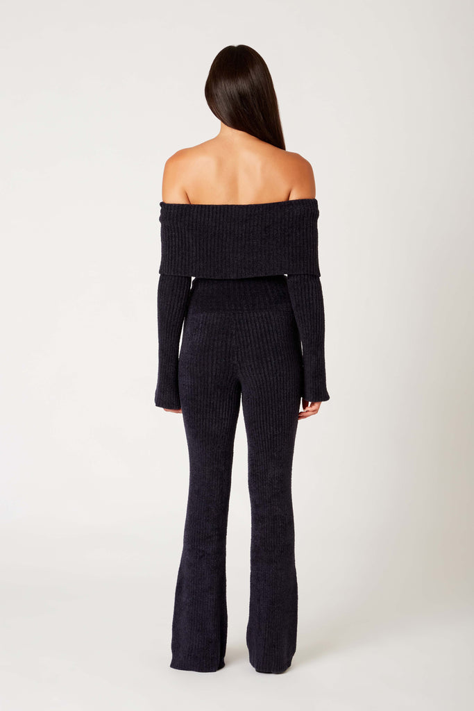 Palmer Sweater in midnight back view