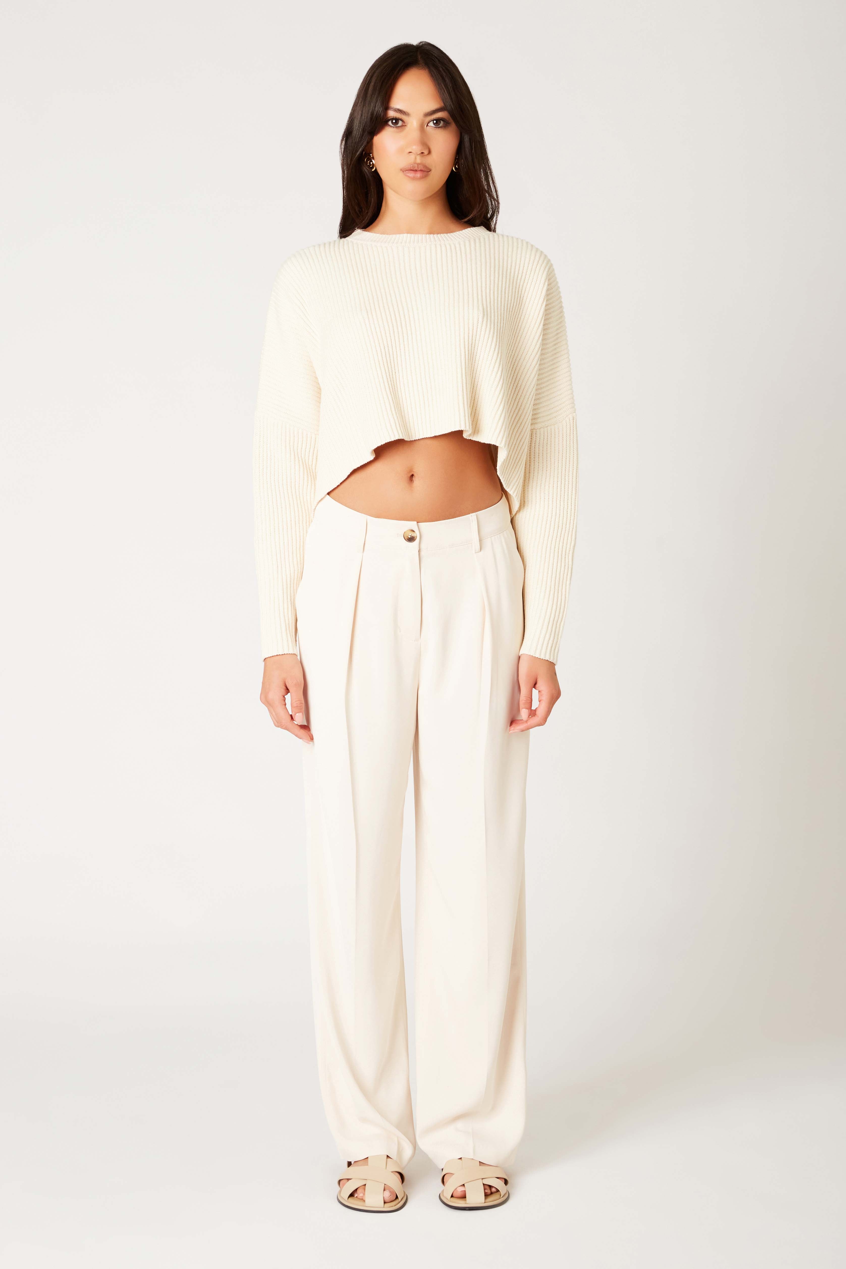 Ariana Sweater in cream front view
