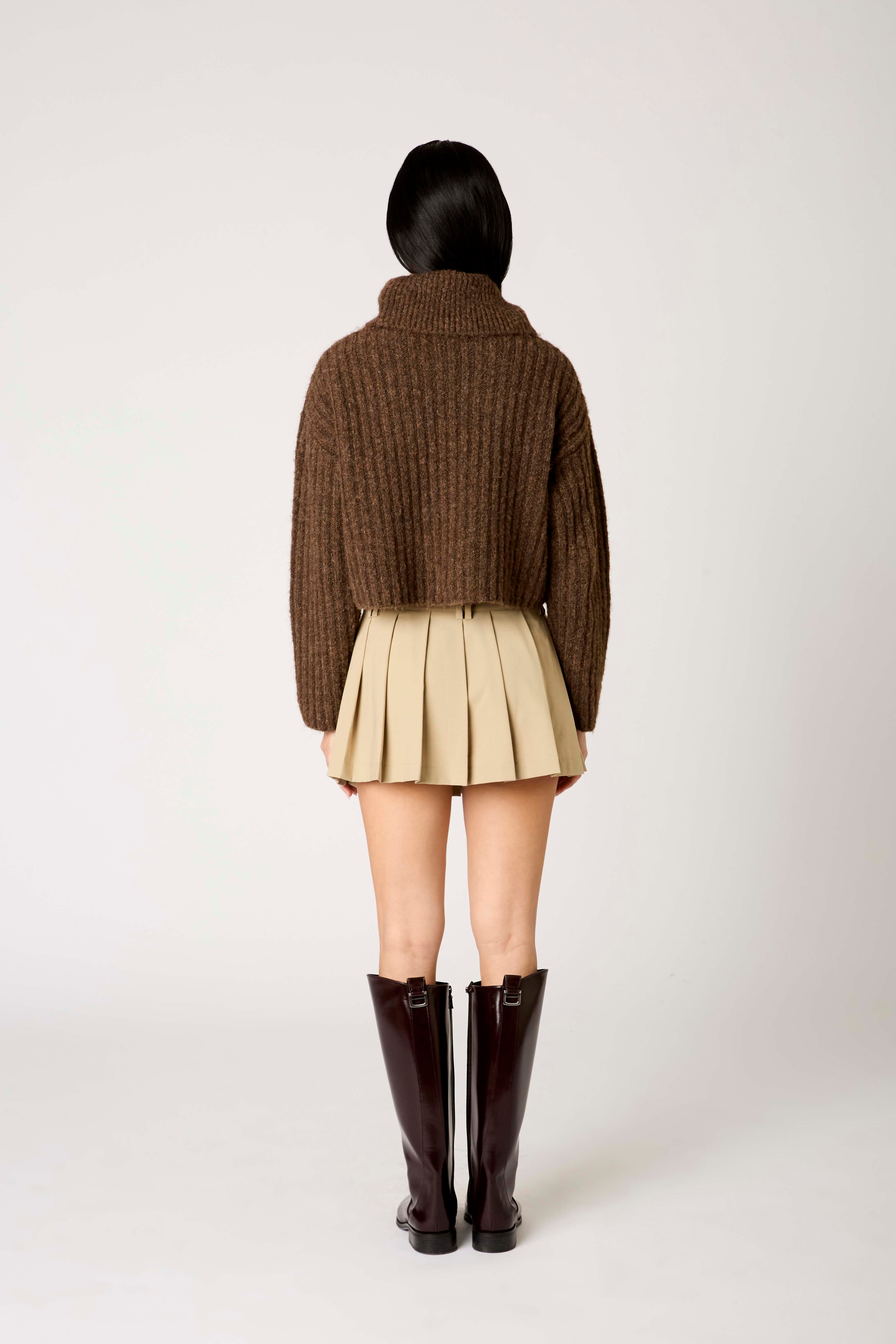 Bruni Sweater in brown back view