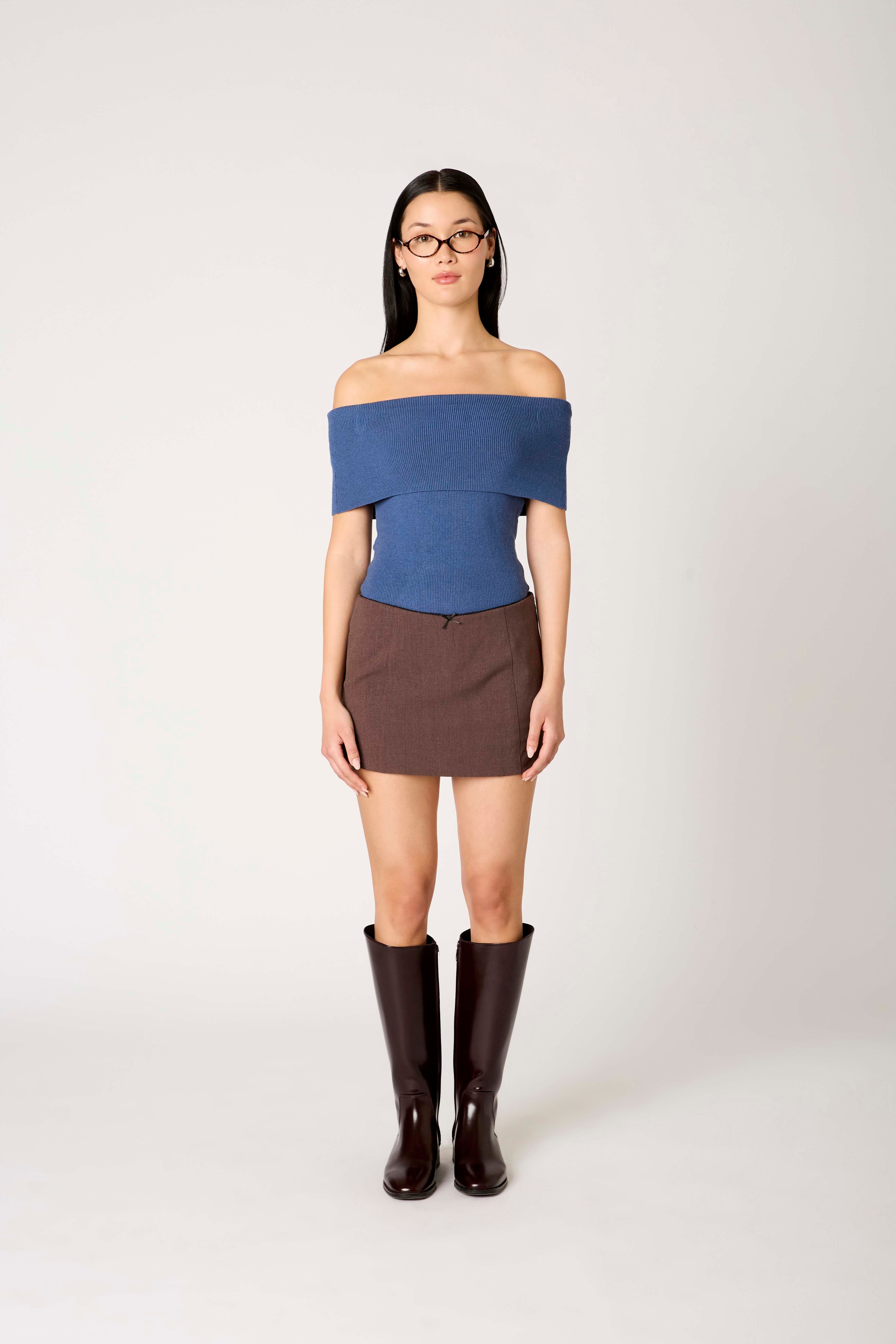 Annemarie Sweater in dusk front view