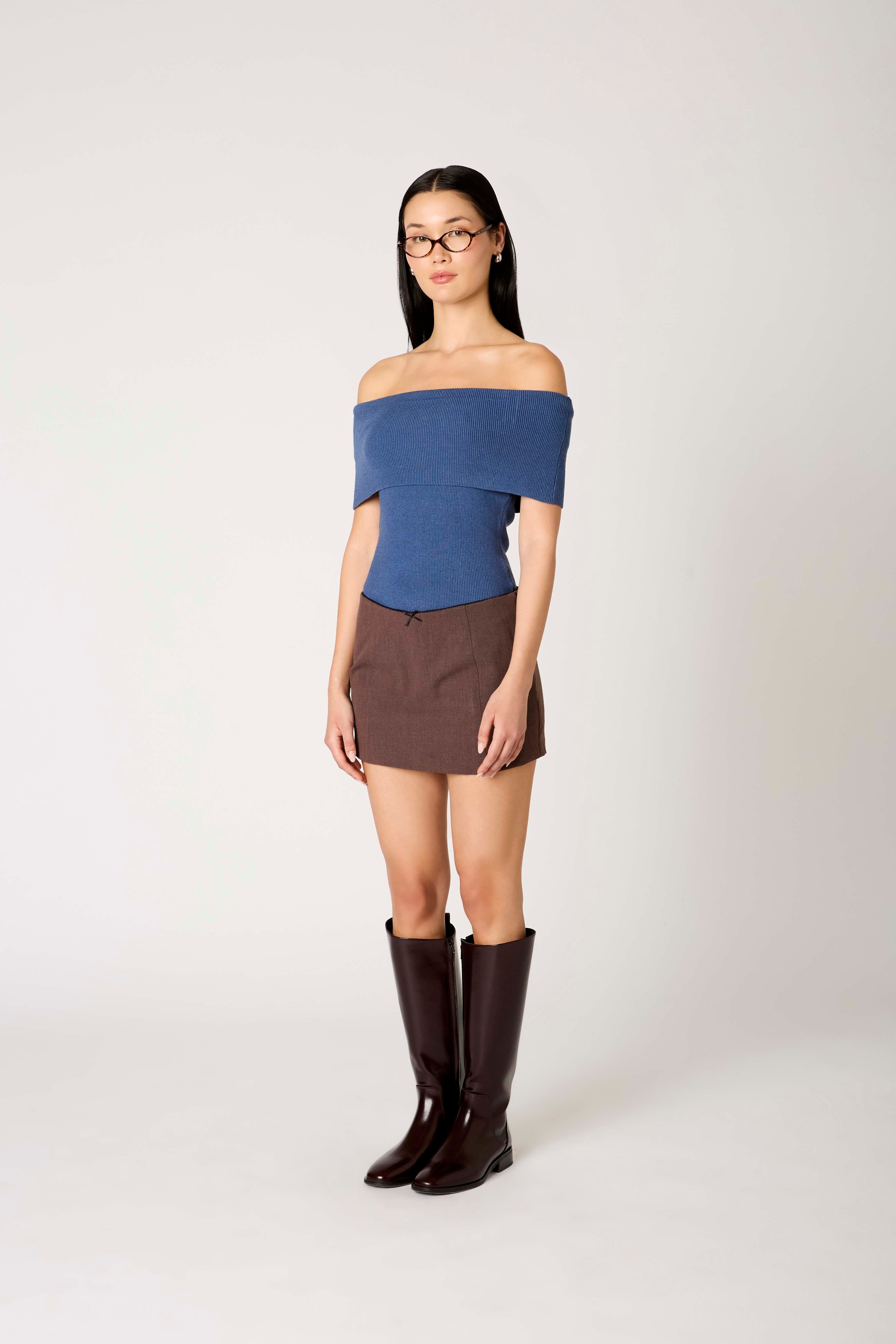 Annemarie Sweater in dusk side view