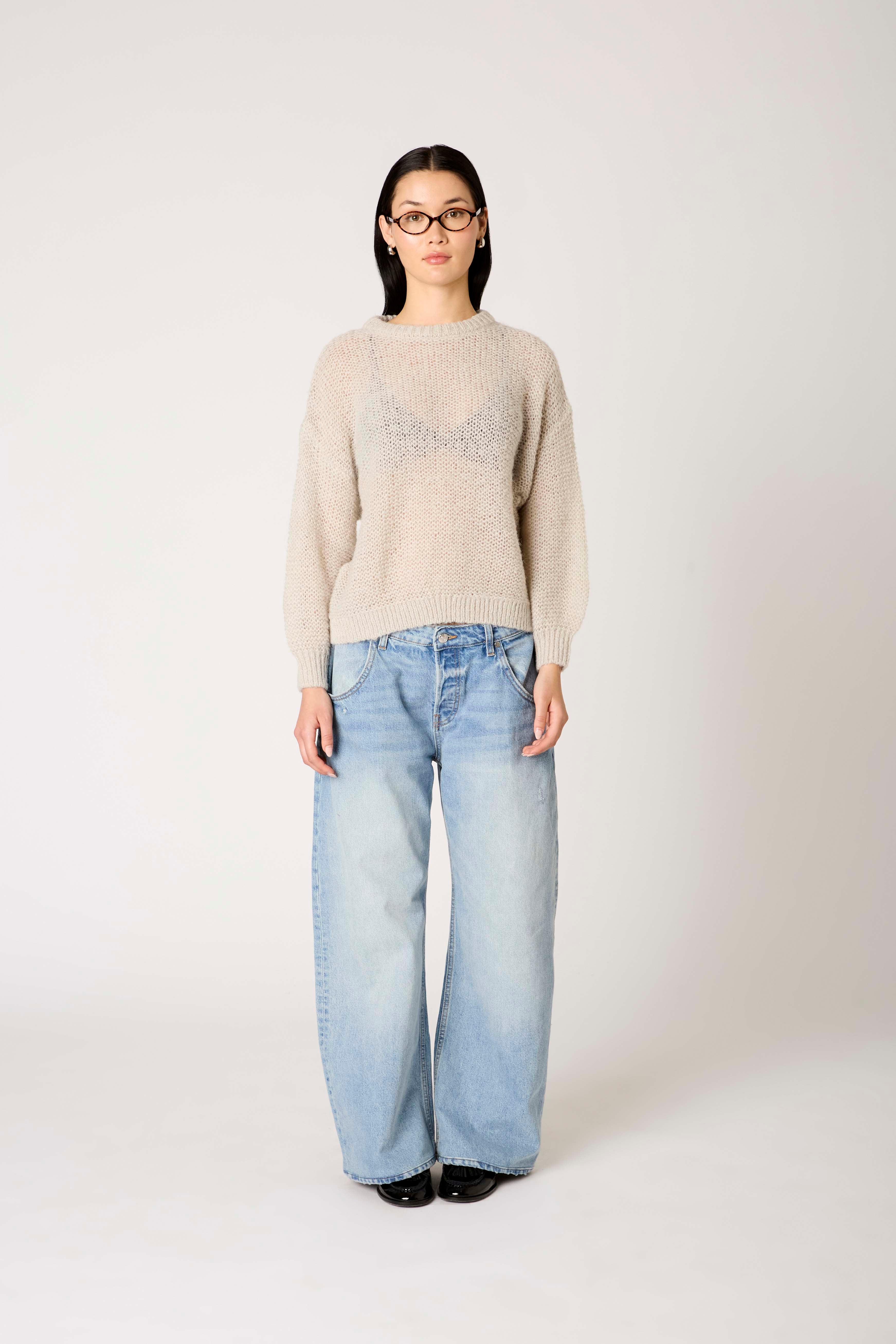 Pablo Sweater in grey front view