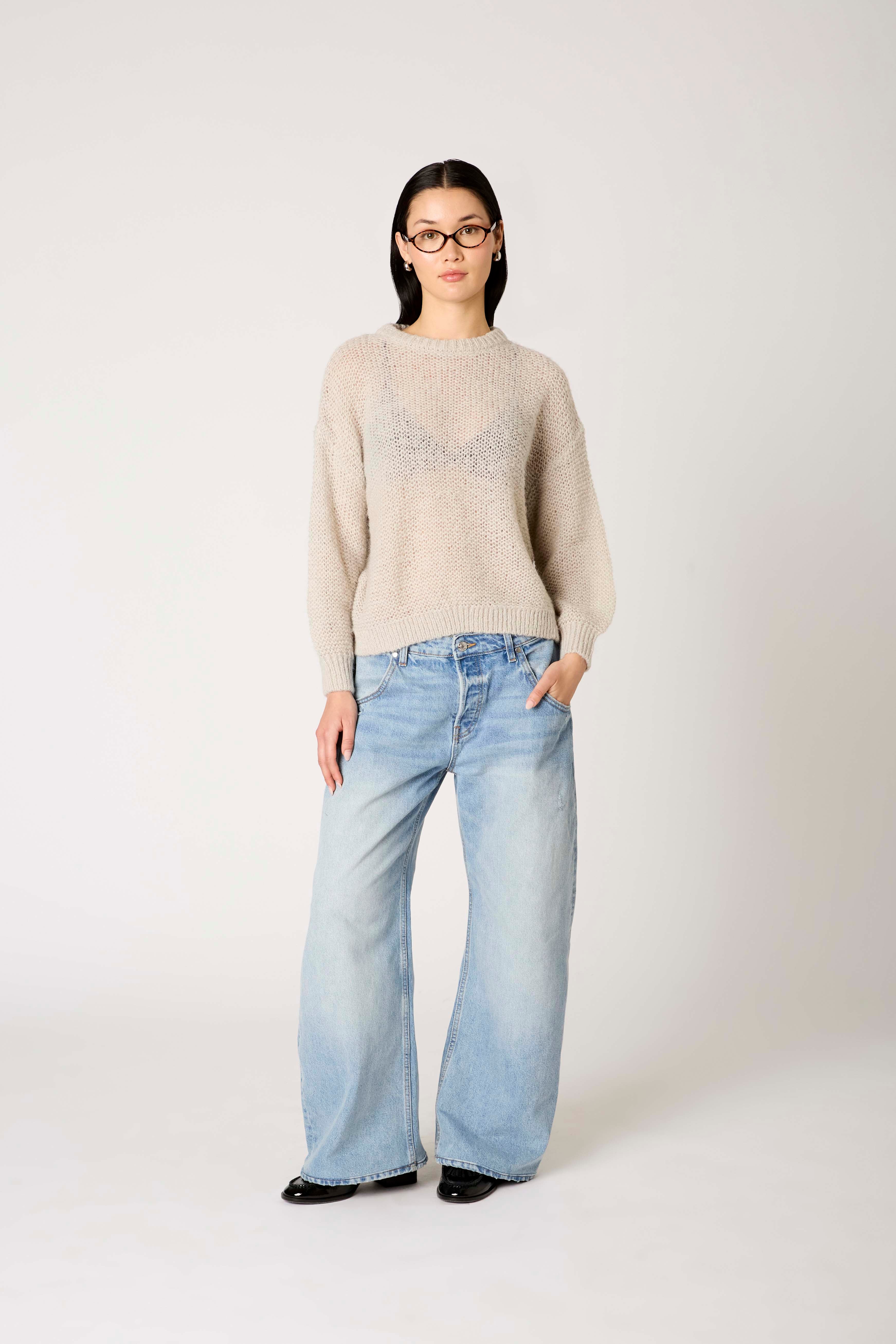 Pablo Sweater in grey front view