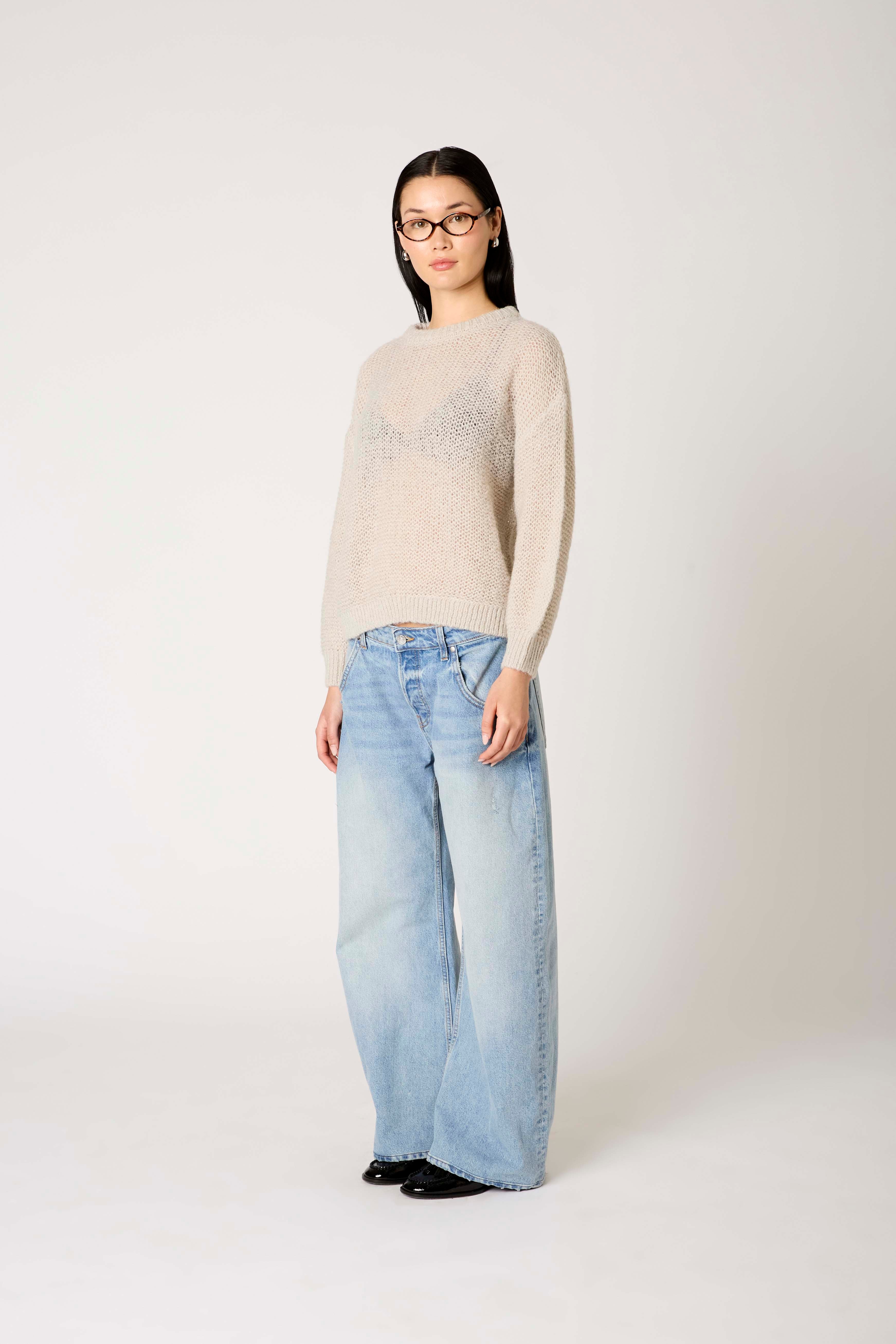 Pablo Sweater in grey side view