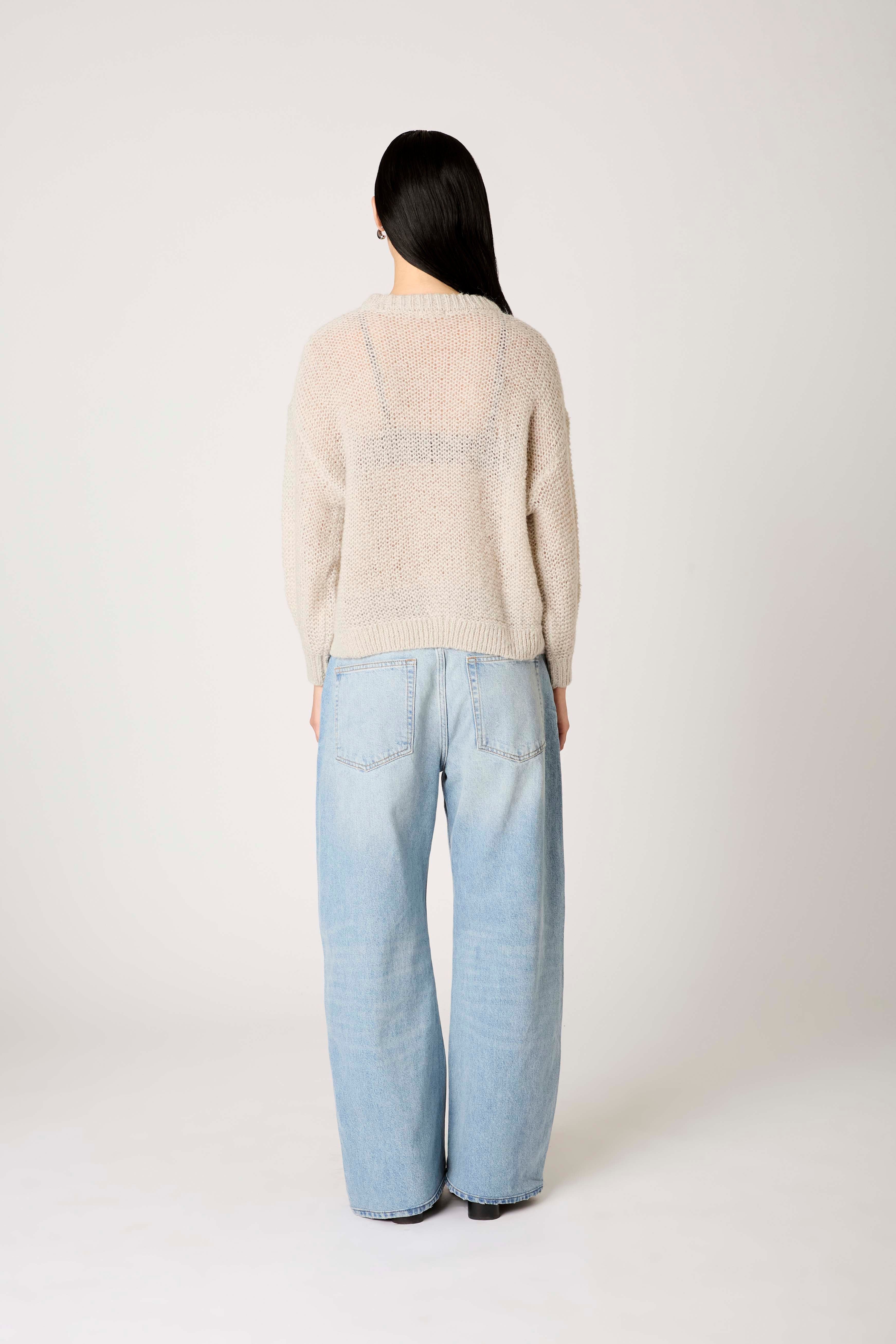 Pablo Sweater in grey back view