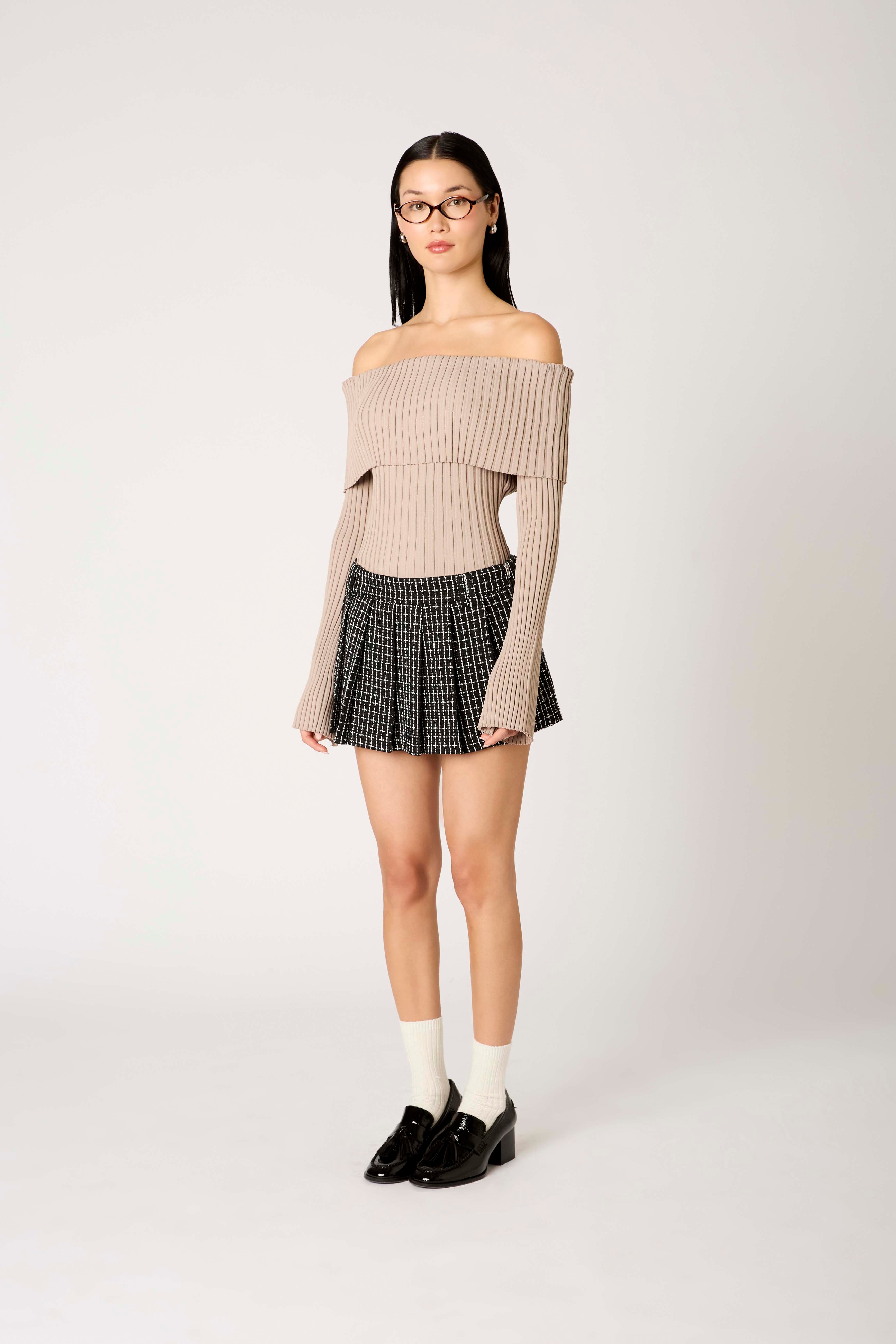 Saffron Sweater in oat side view