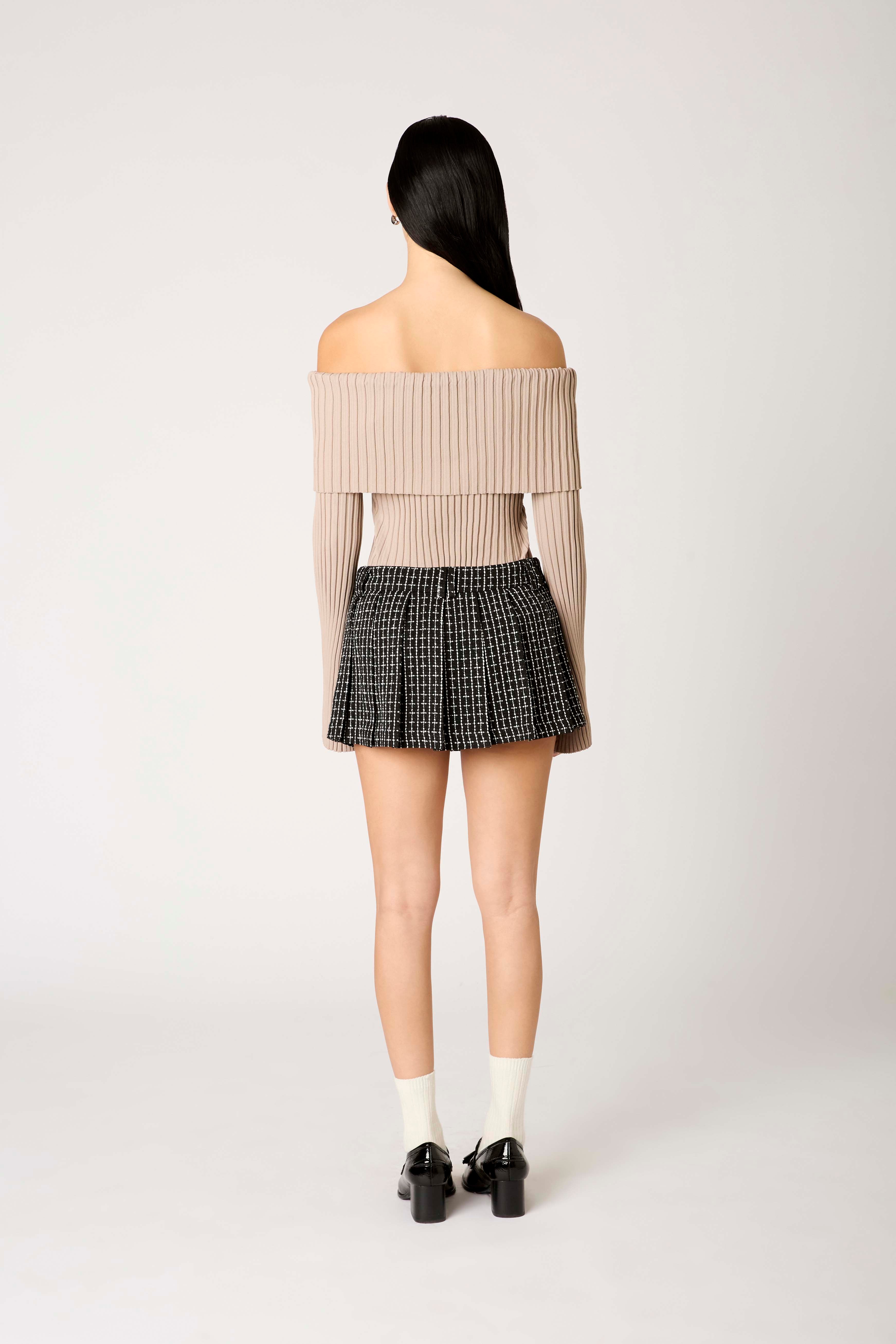 Saffron Sweater in oat back view