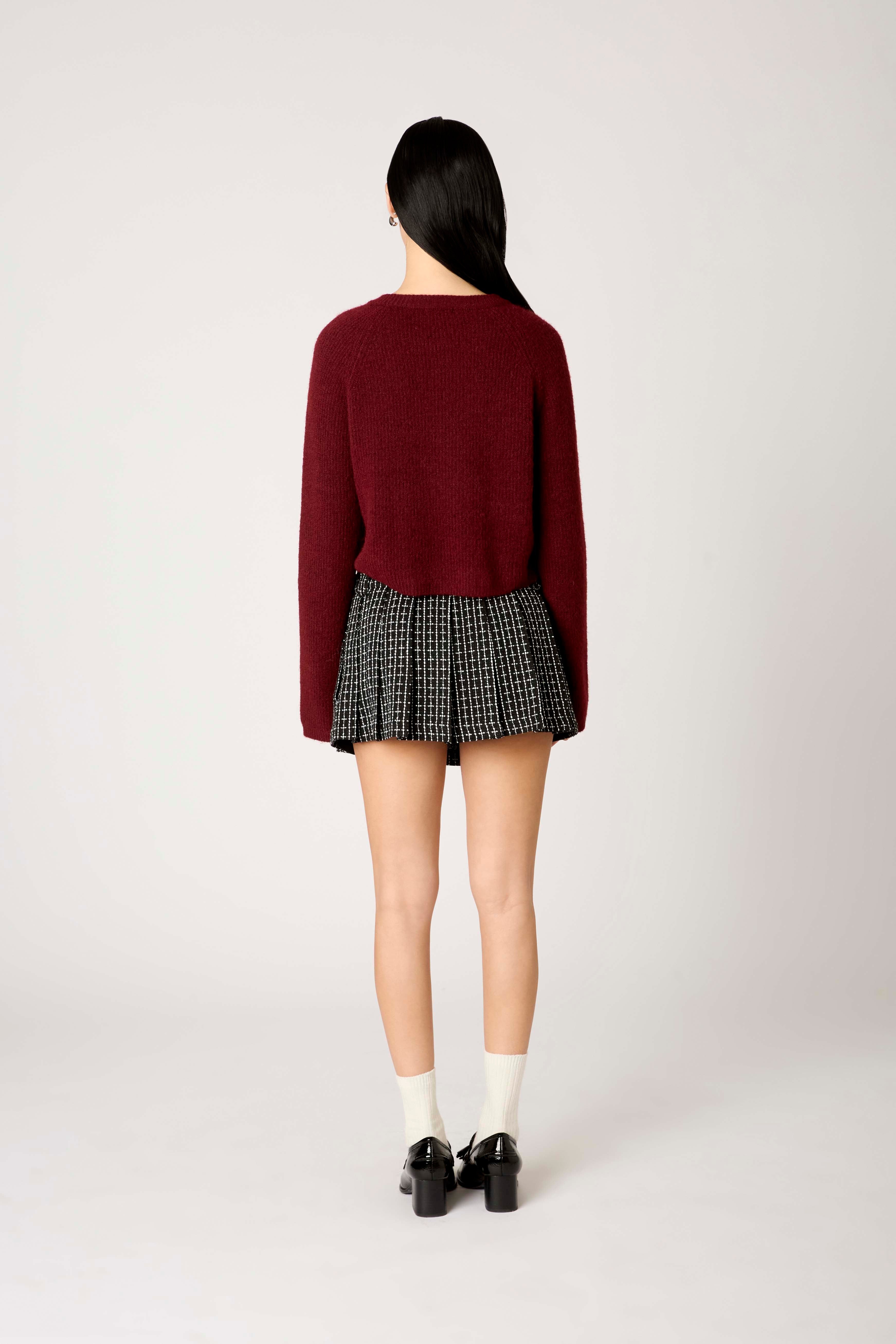 Lisa Sweater in chianti back view