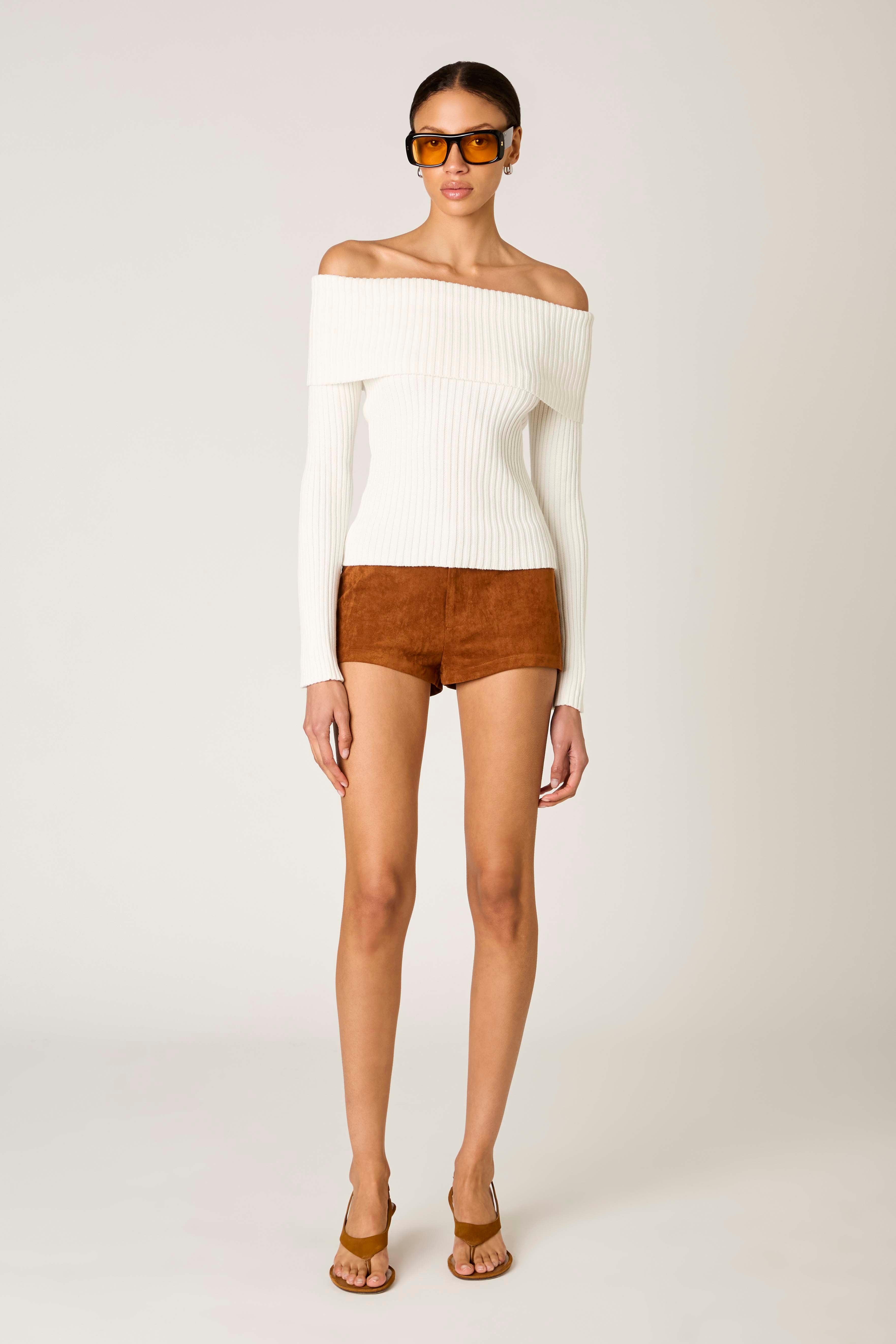 Rimpau Sweater in ivory front view