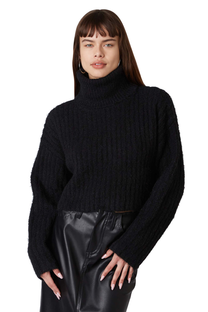 Bruni Sweater in black front view 2
