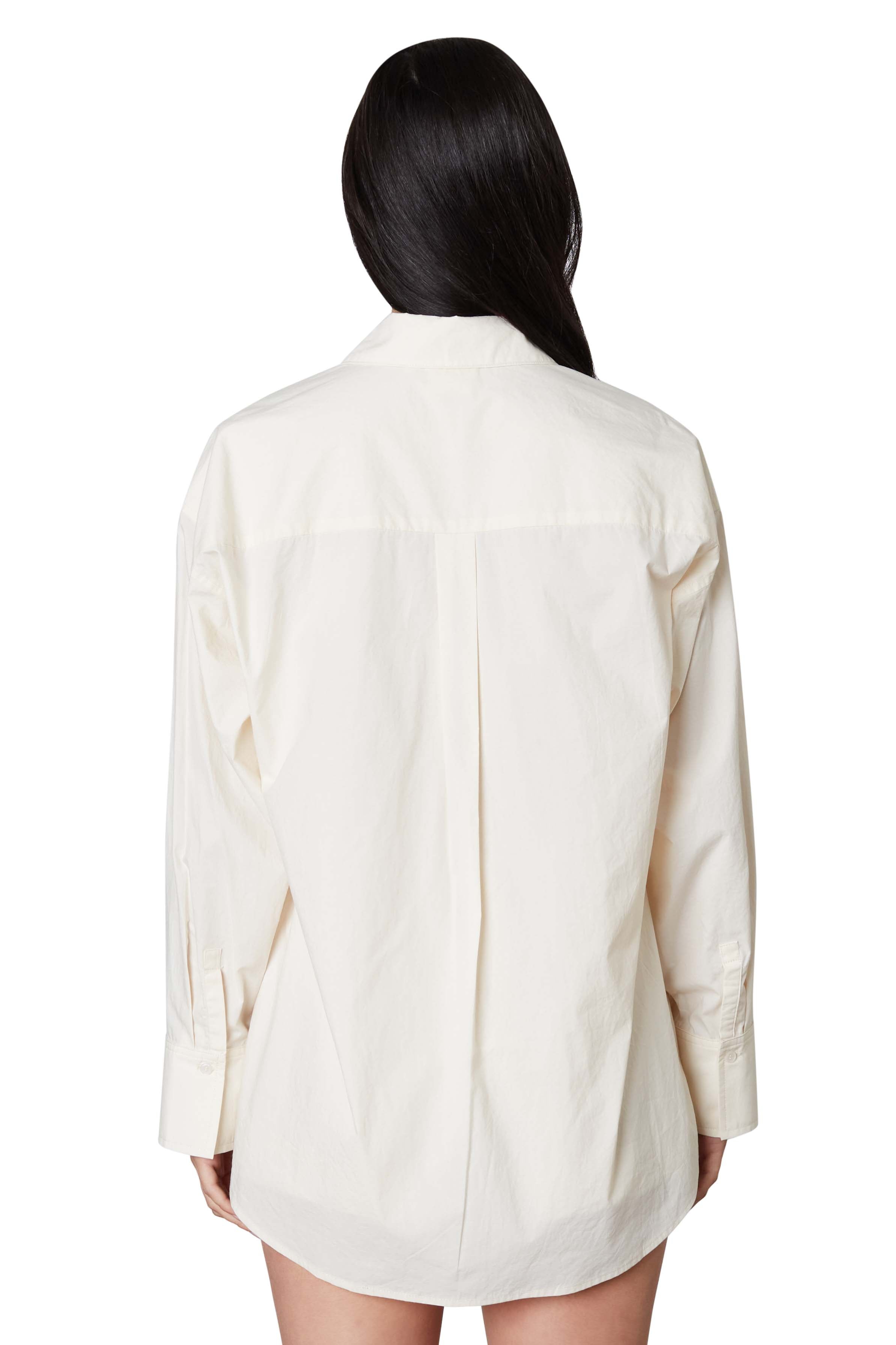 Leon Shirt in Stone Back View 