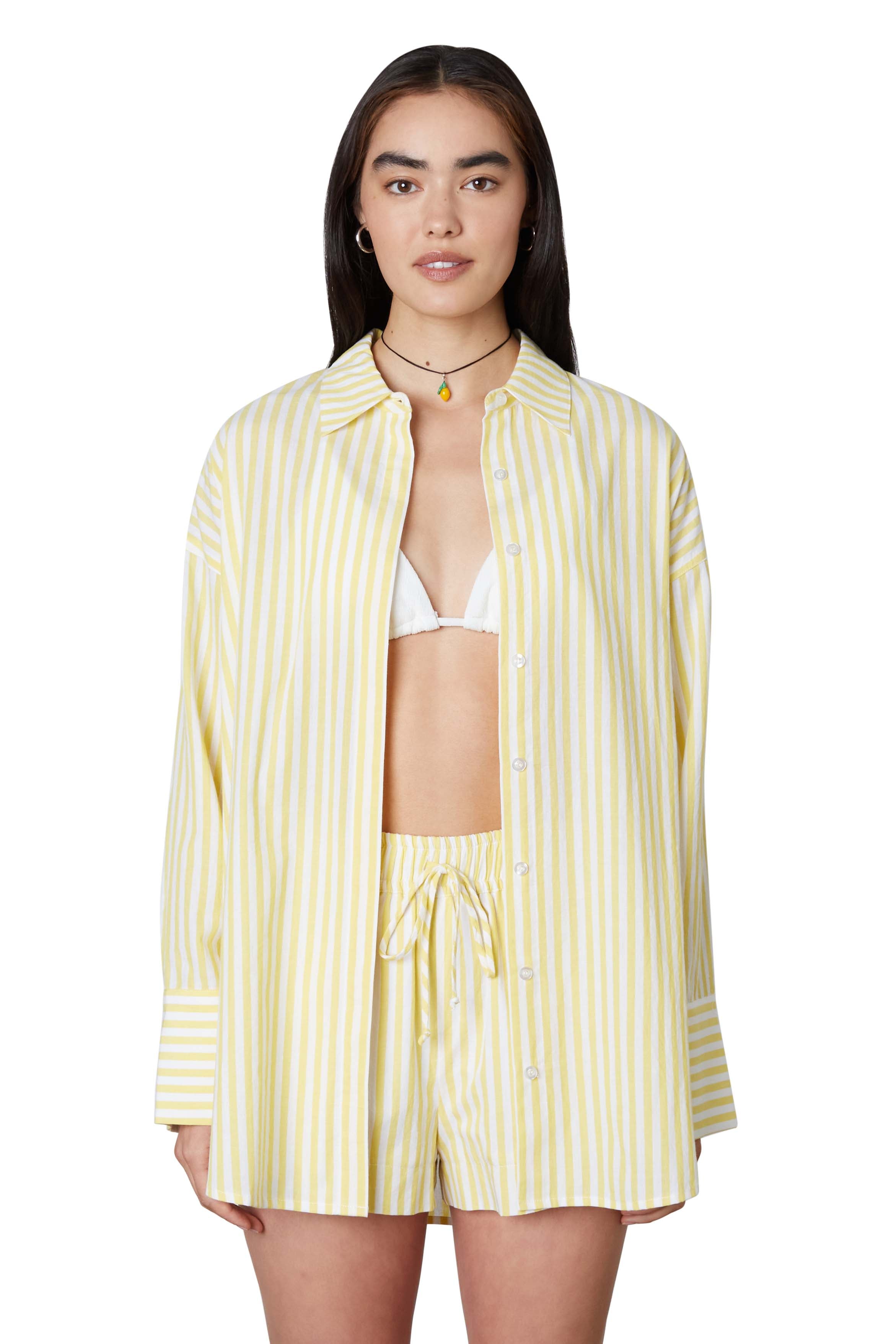 Tony Shirt in Limoncello Front View