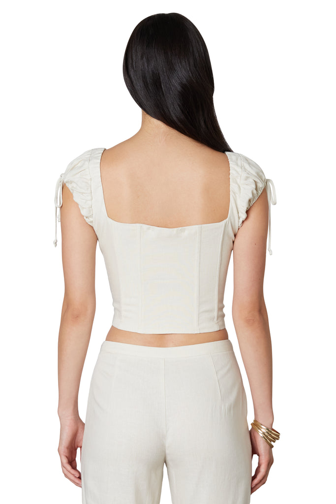 Domenico Corset in Linen Back View