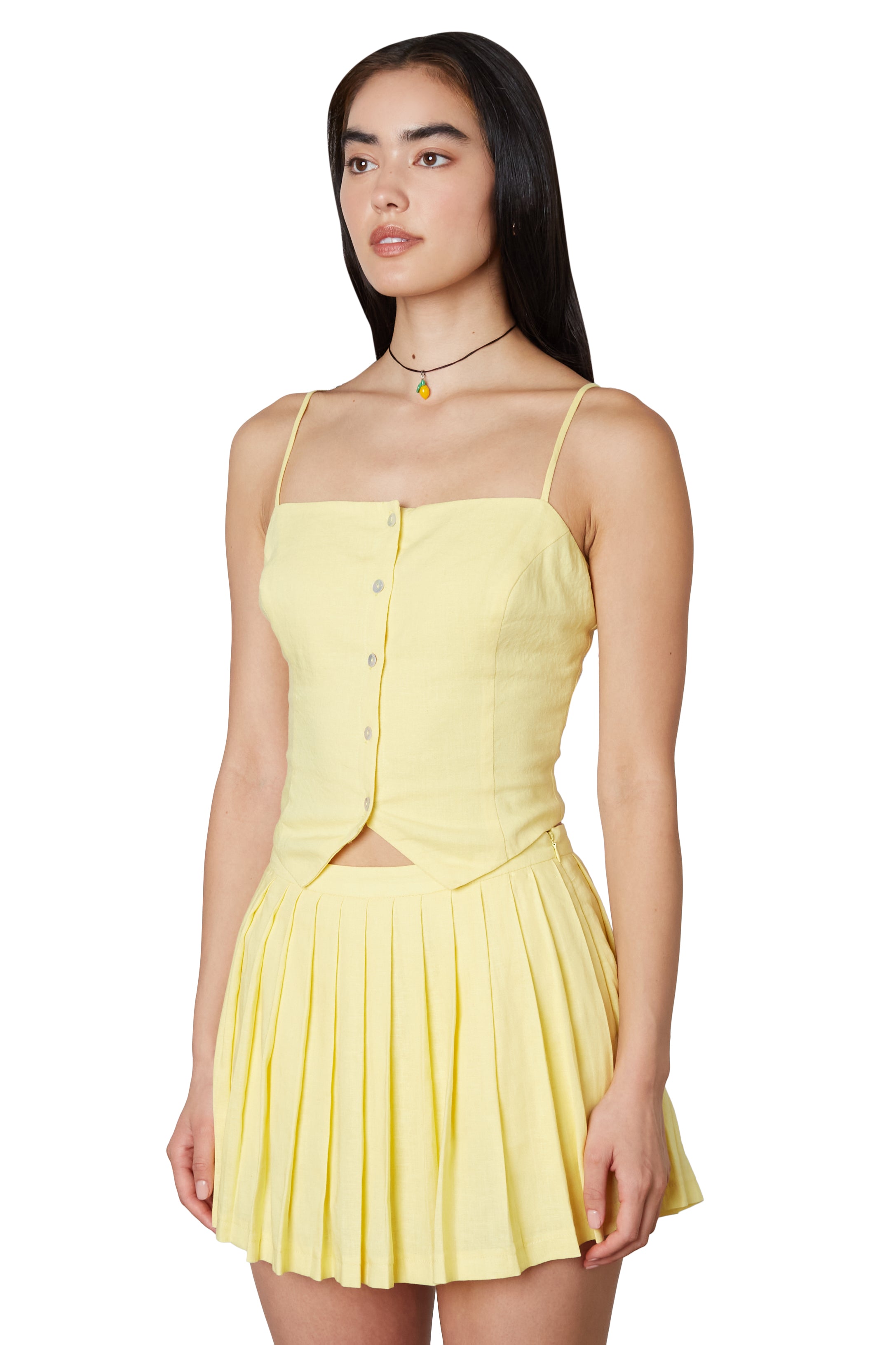 ANDMARY】Nana ribbon oneshoulder tops