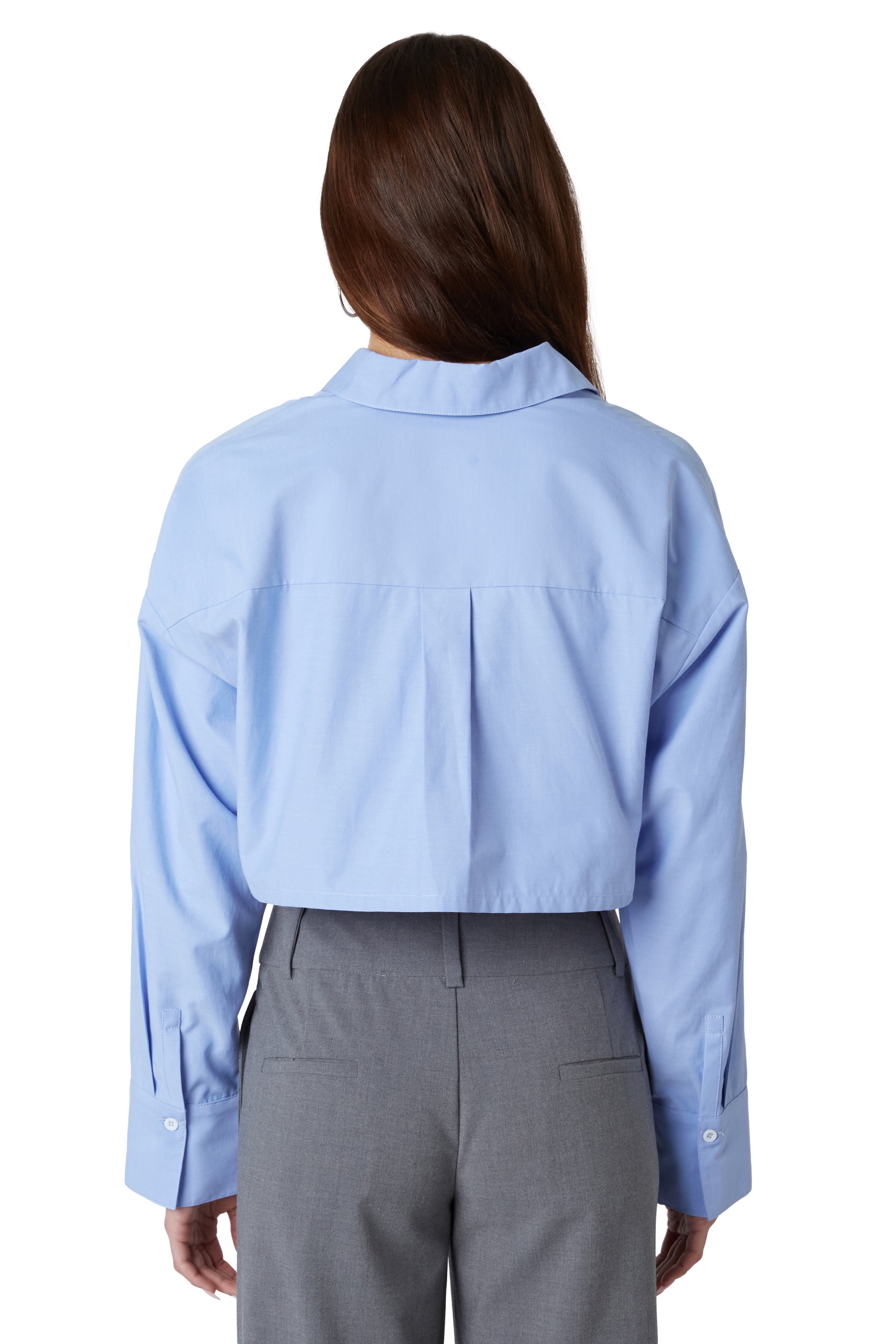 Austin Shirt in chambray back view