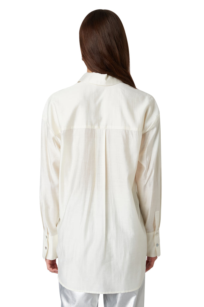 Chris Shirt in Ivory back view