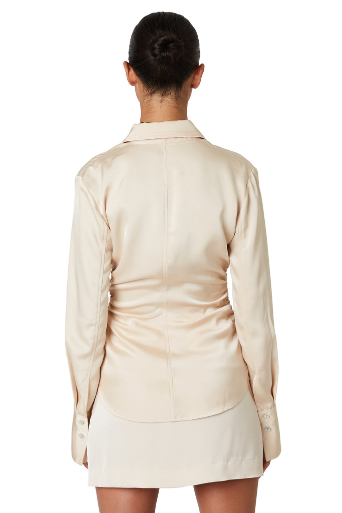 Briar Shirt in Champagne back view
