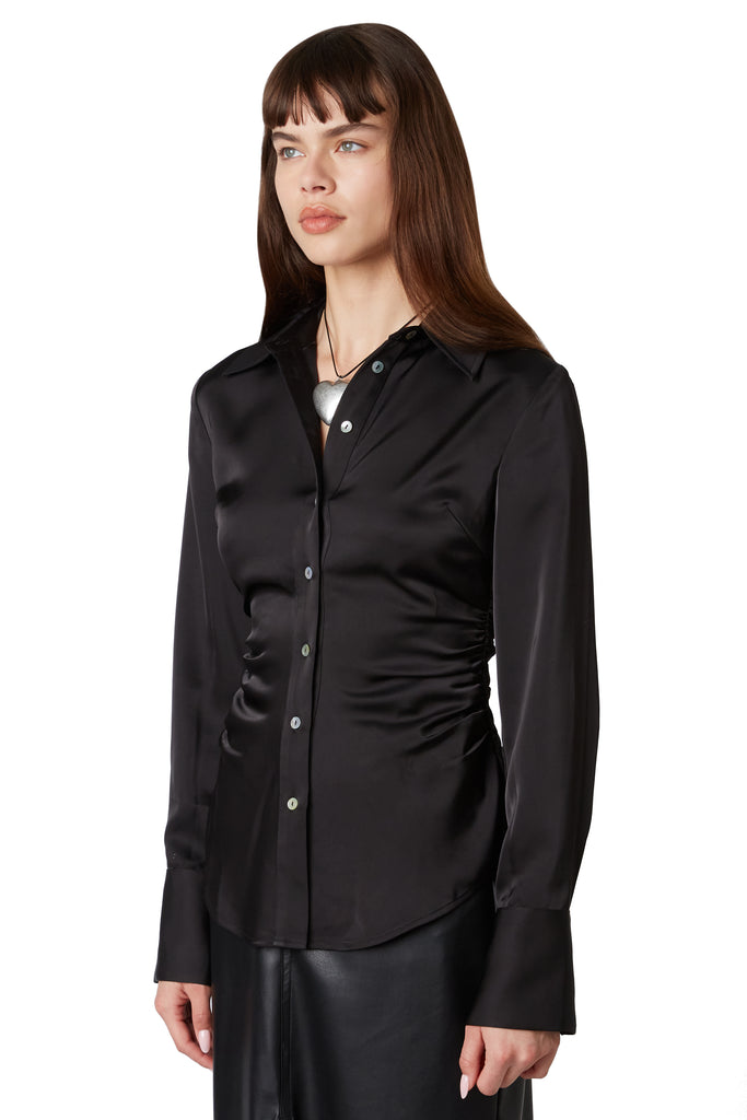 Briar Shirt in Black side view