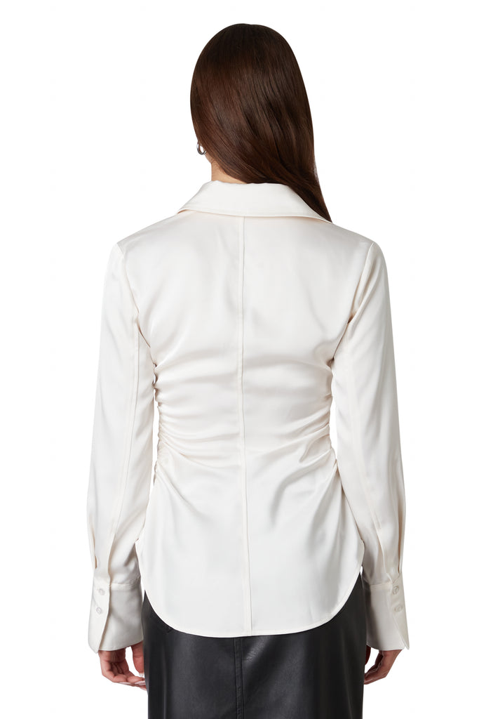 Briar Shirt in Ivory back view