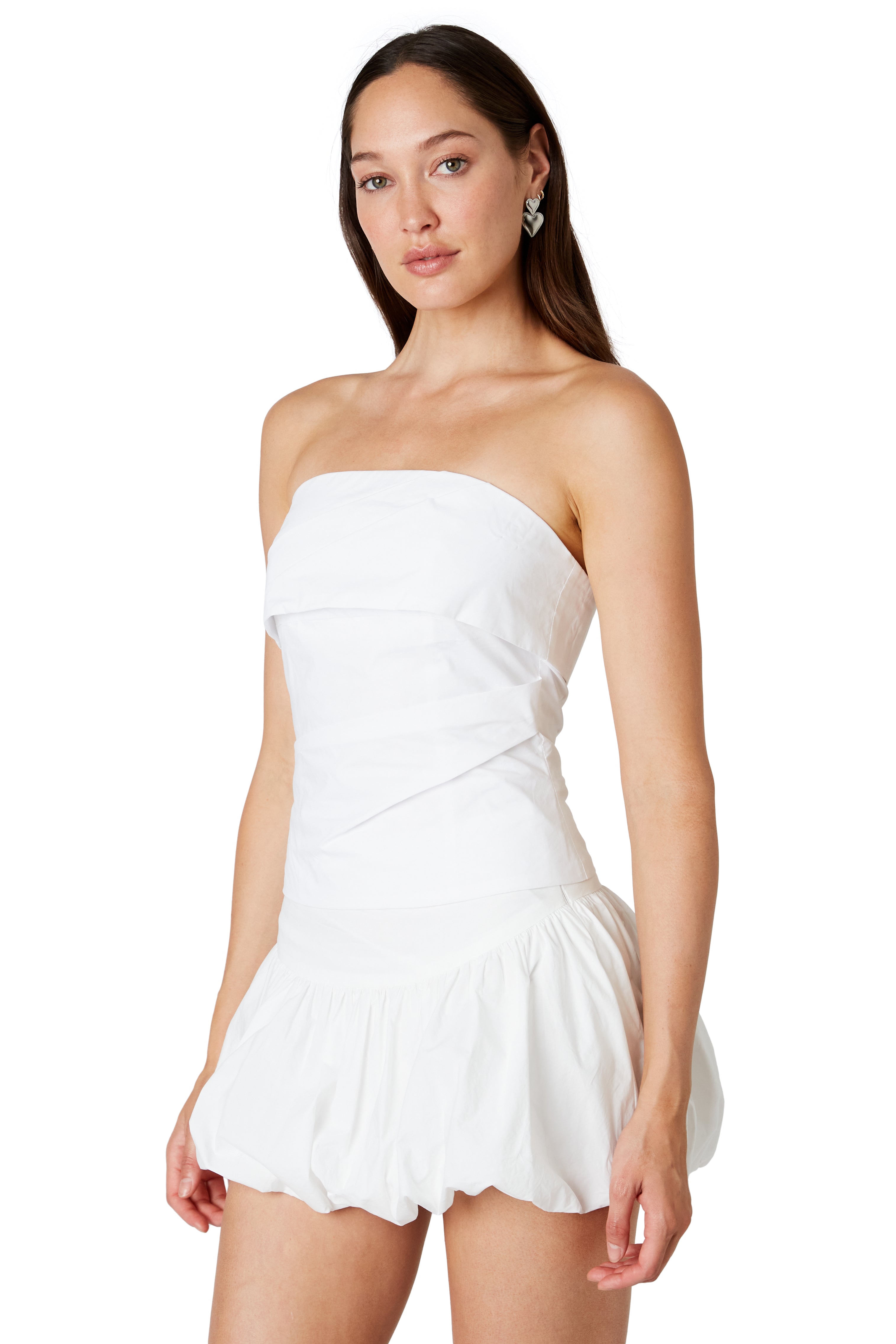 Kira Top in white side view