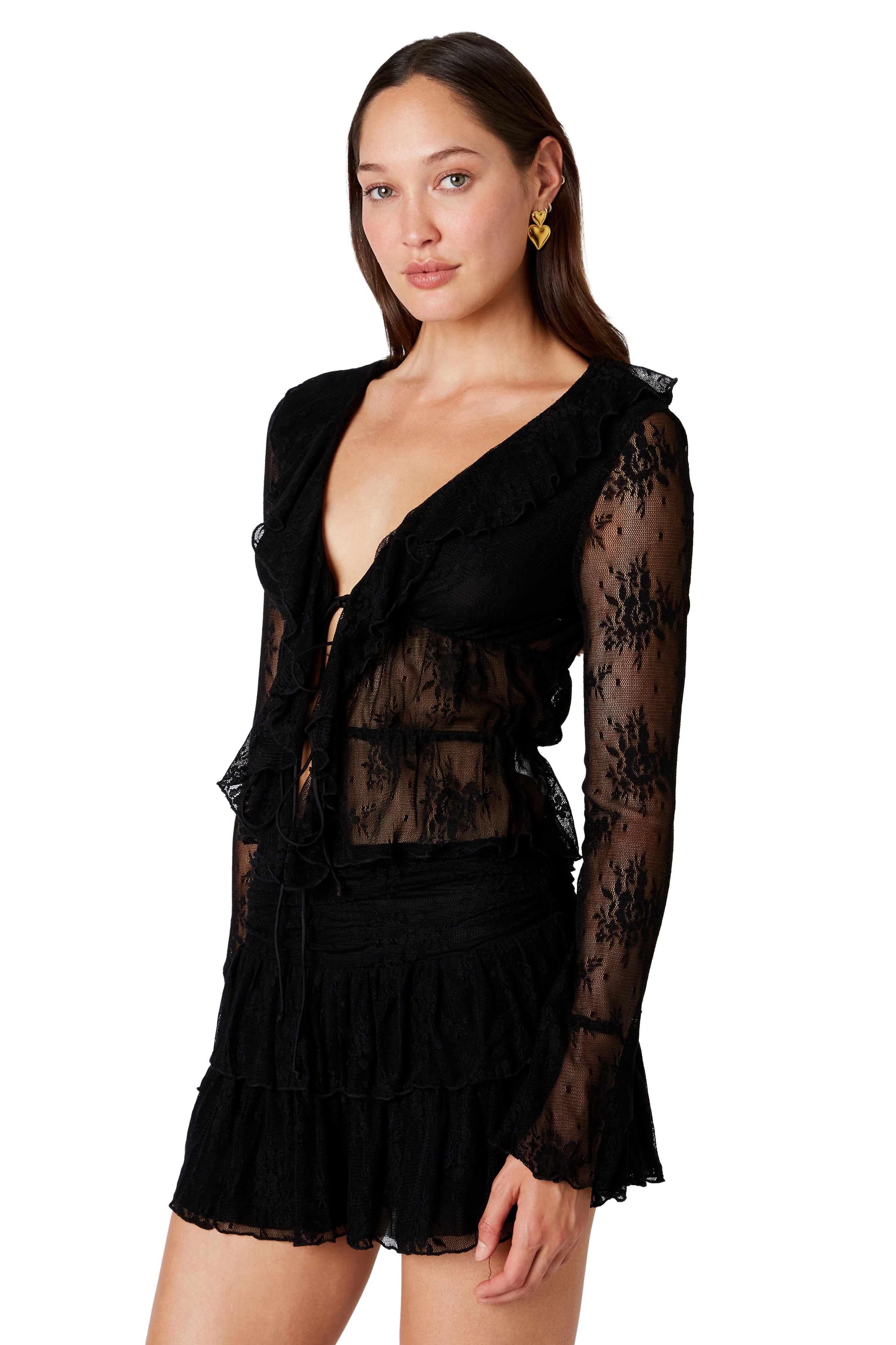 Cuba Top in black side view