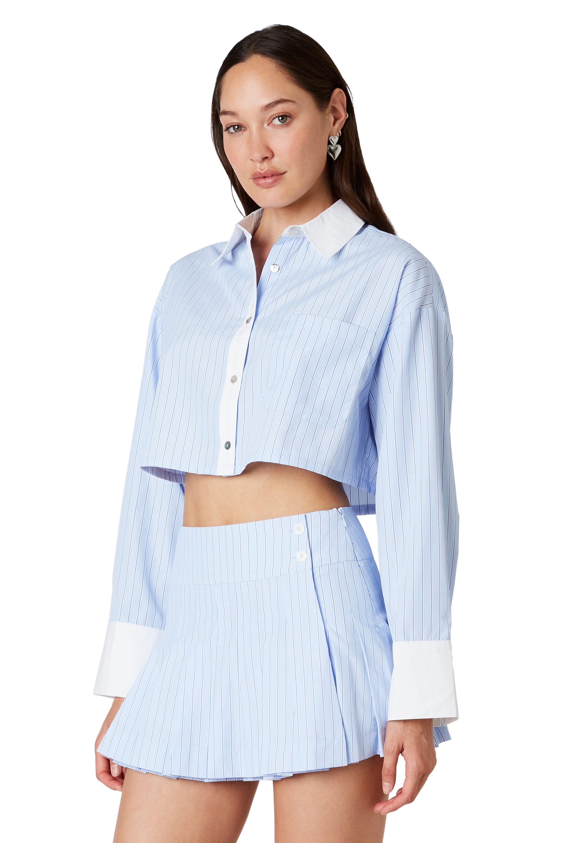 Austin Shirt in chambray side view