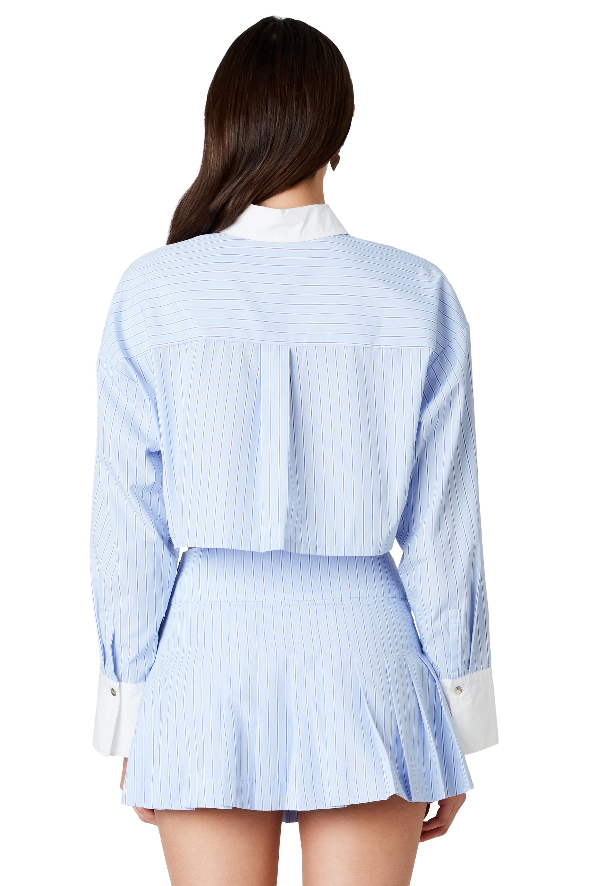 Austin Shirt in chambray back view