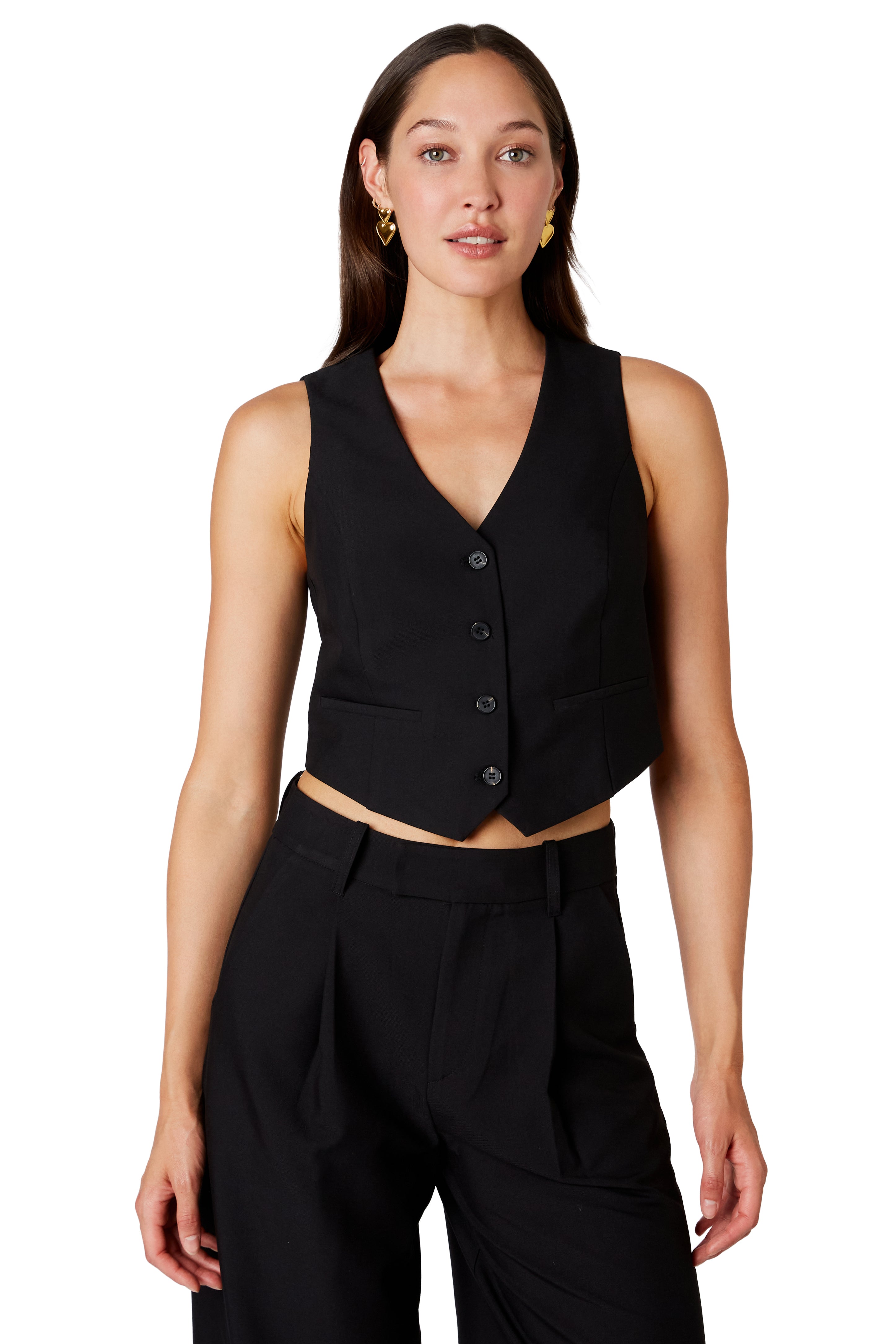 Elizabeth Vest in black front view