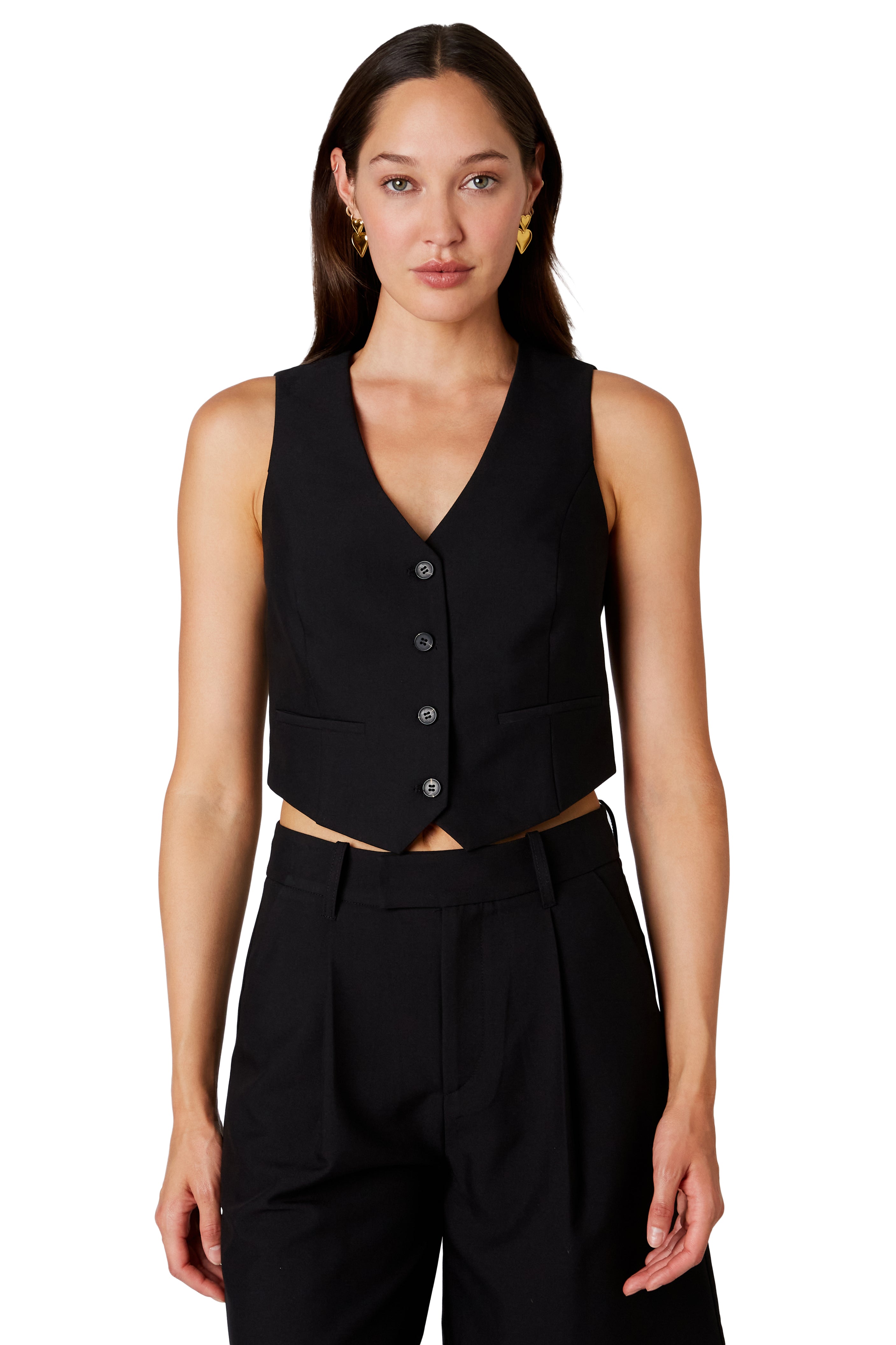 Elizabeth Vest in black front view