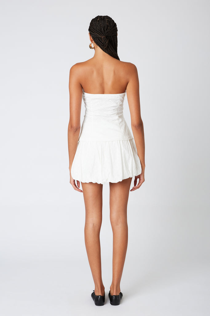 Janelle Skirt in white back view