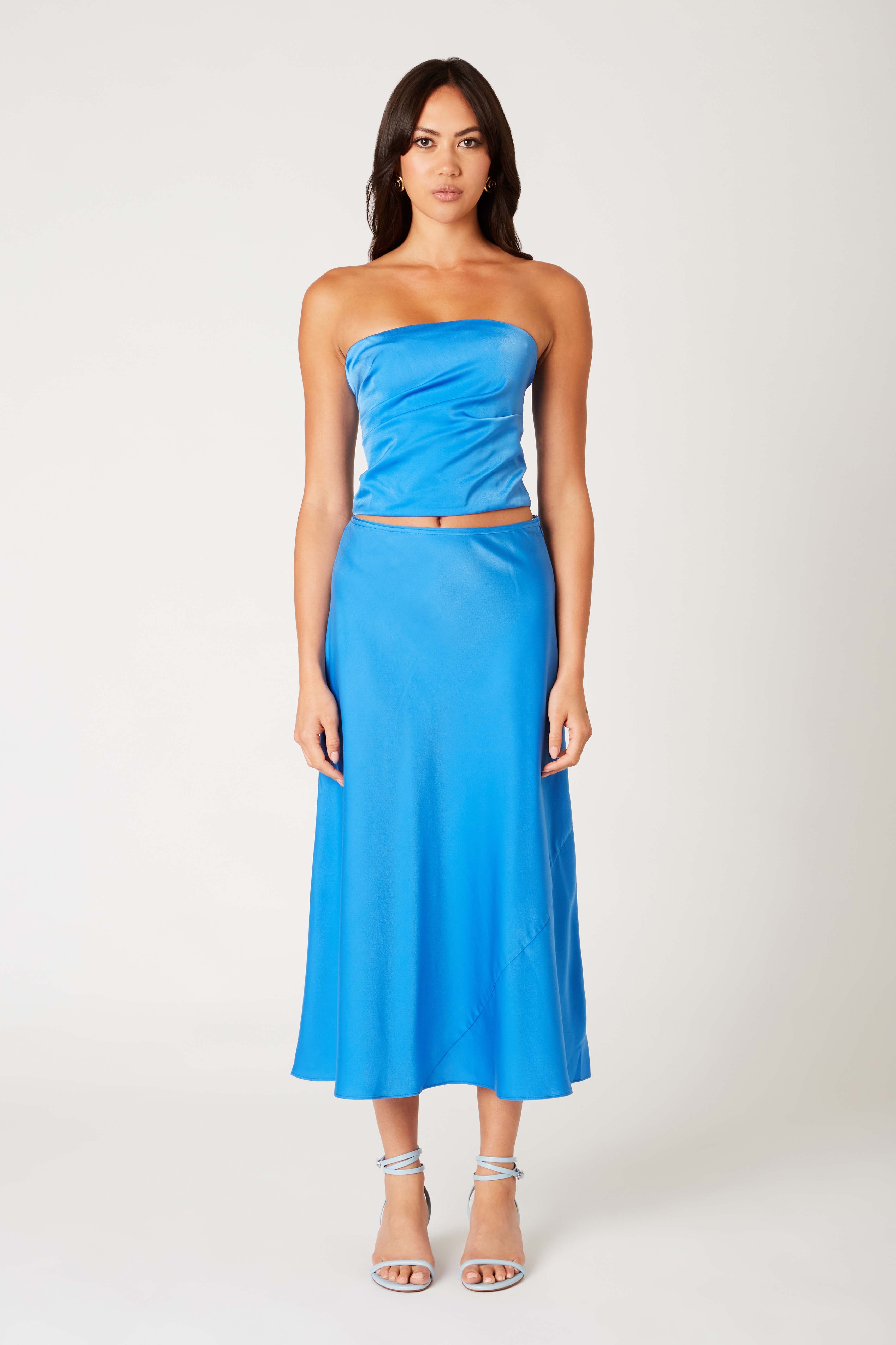 Pablo Top in lapis front view