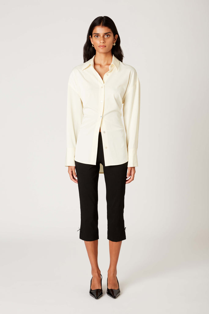 Jules Shirt in ivory front view