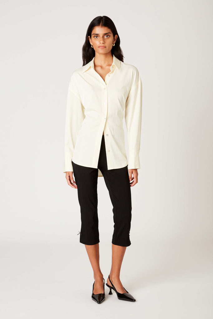 Jules Shirt in ivory front view