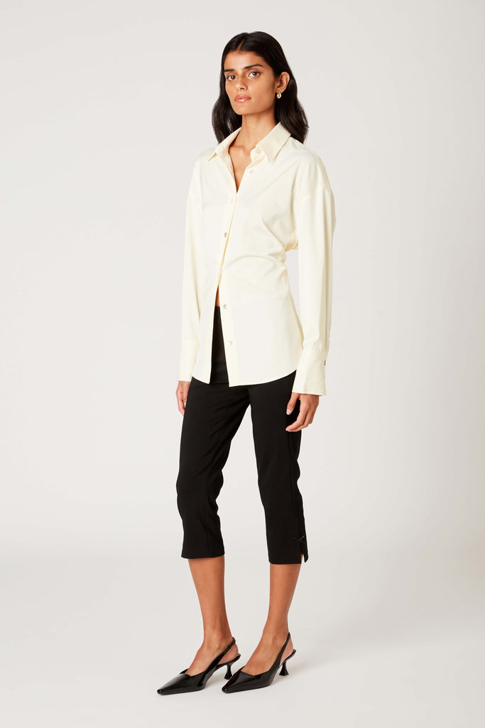 Jules Shirt in ivory side view