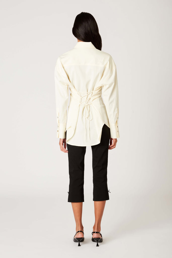 Jules Shirt in ivory back view