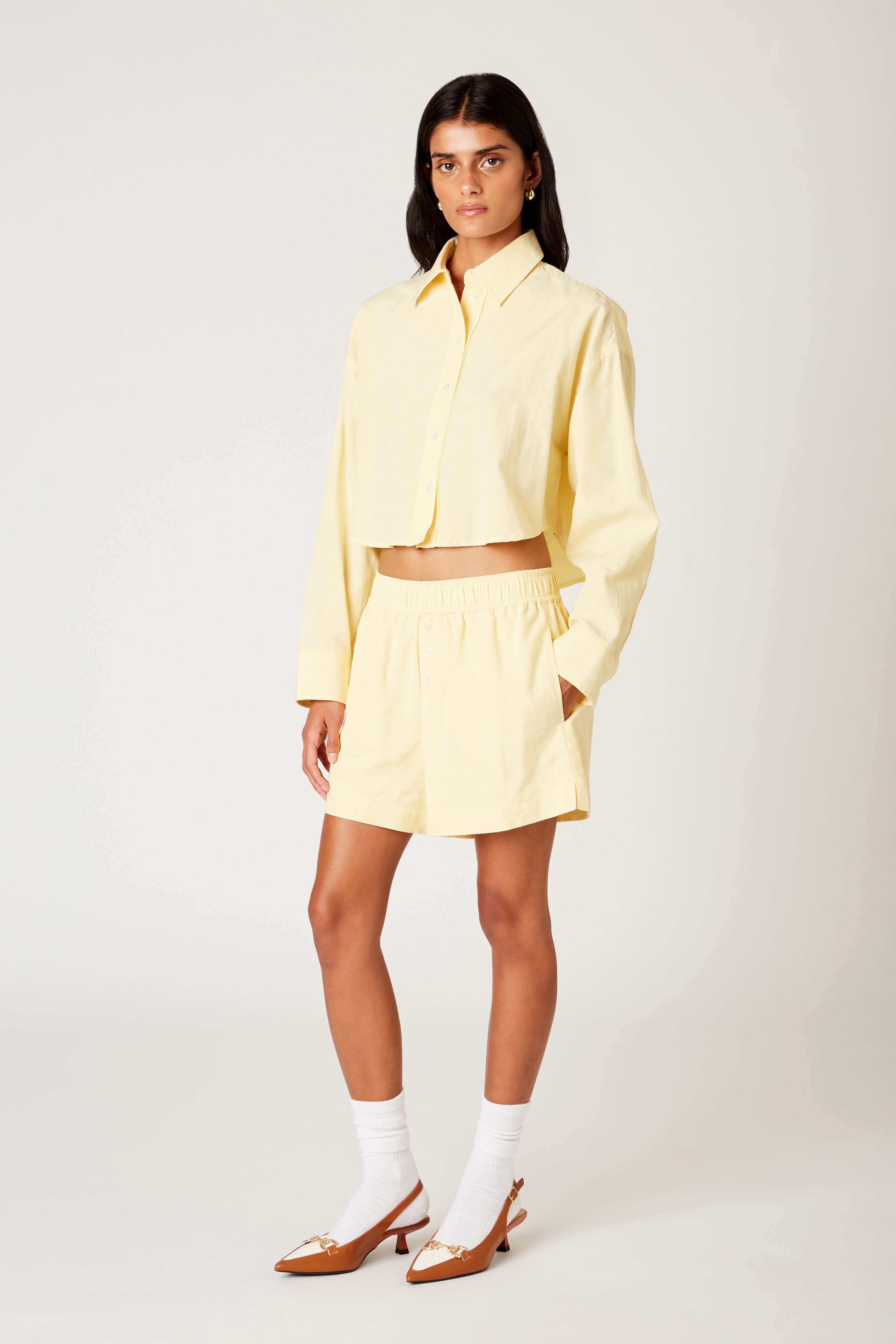 Gaiac Shirt in butter side view