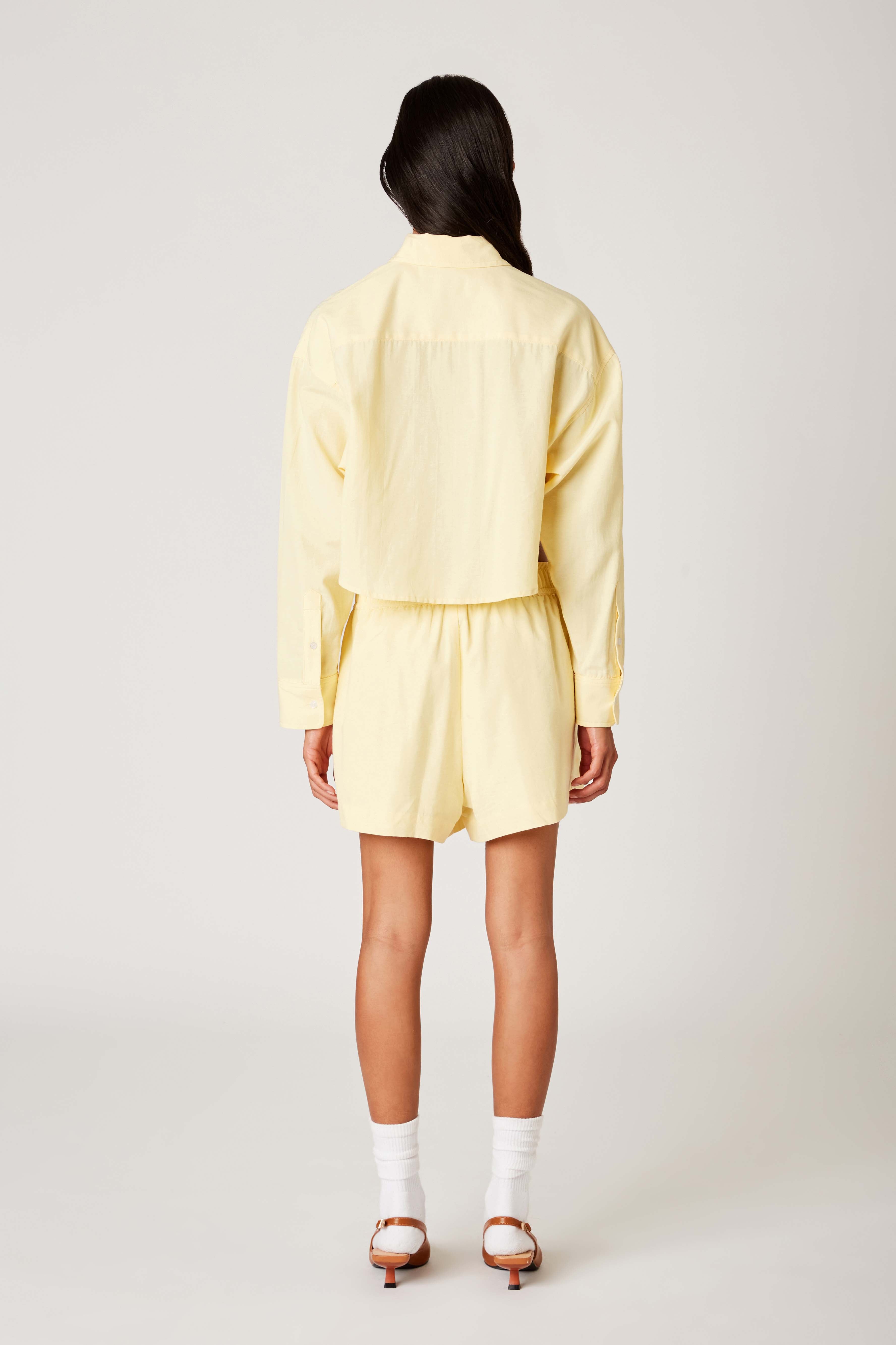 Gaiac Shirt in butter back view