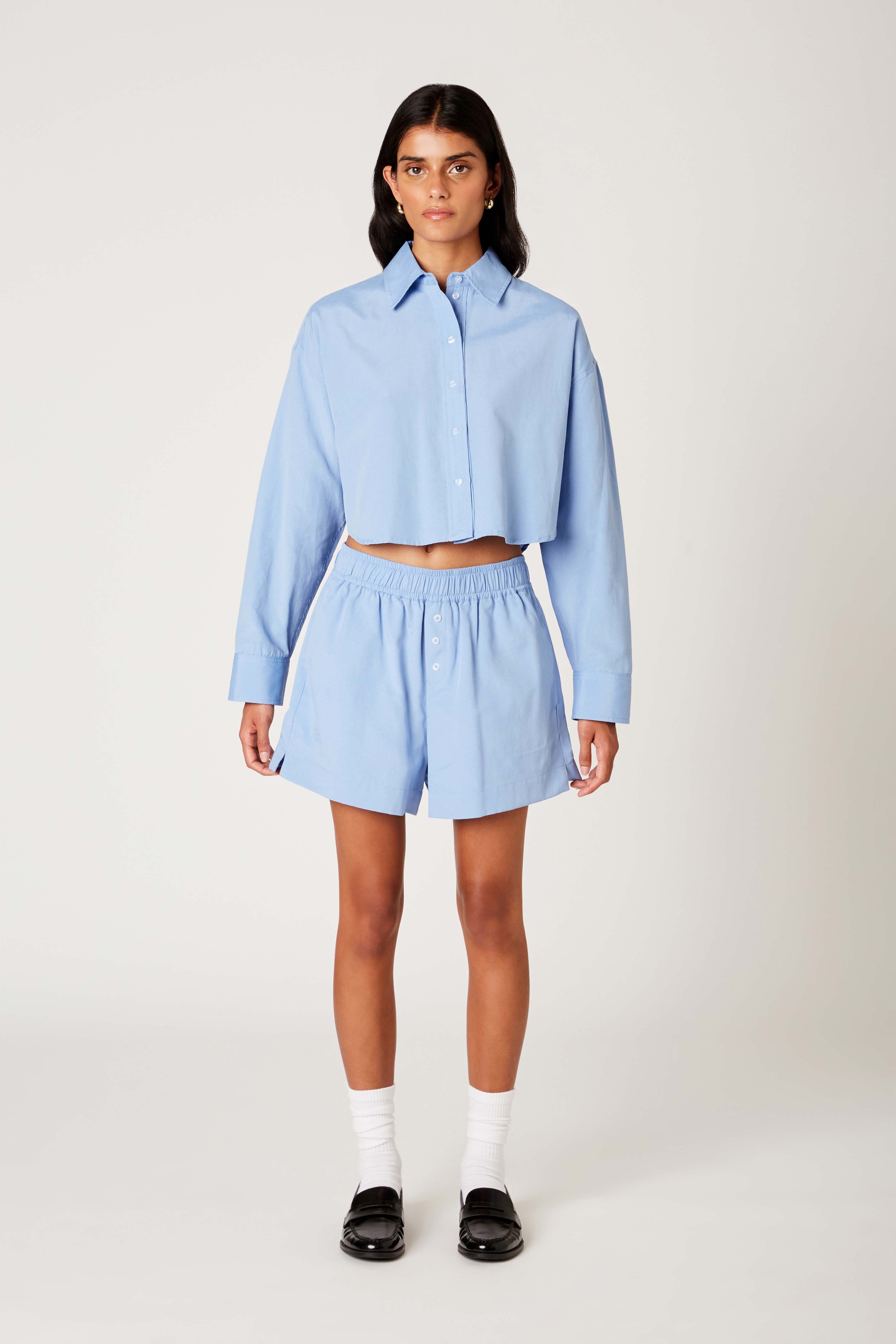 Gaiac Shirt in peri front view